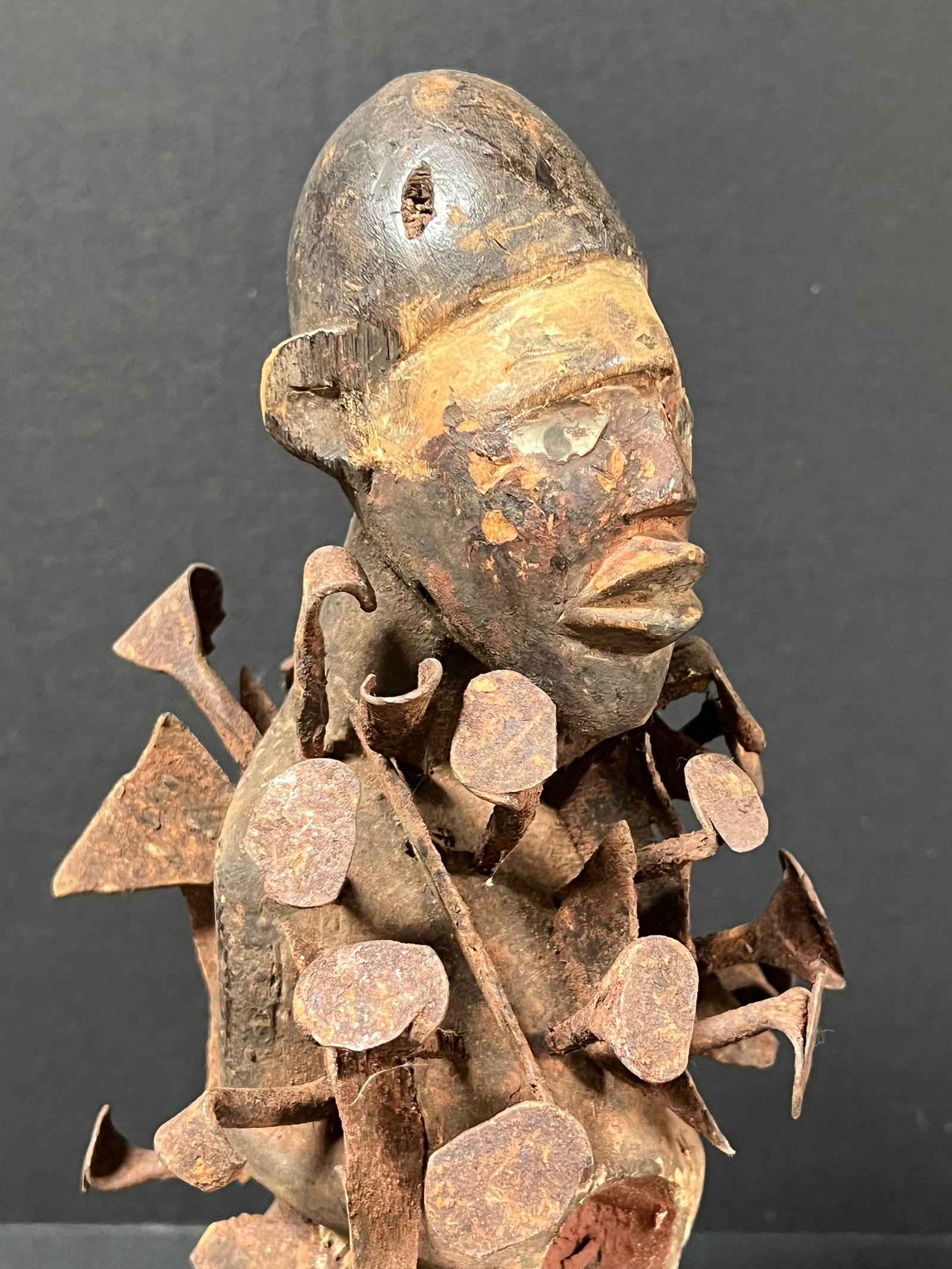 Bacongo Nail Fetish Statue - 3