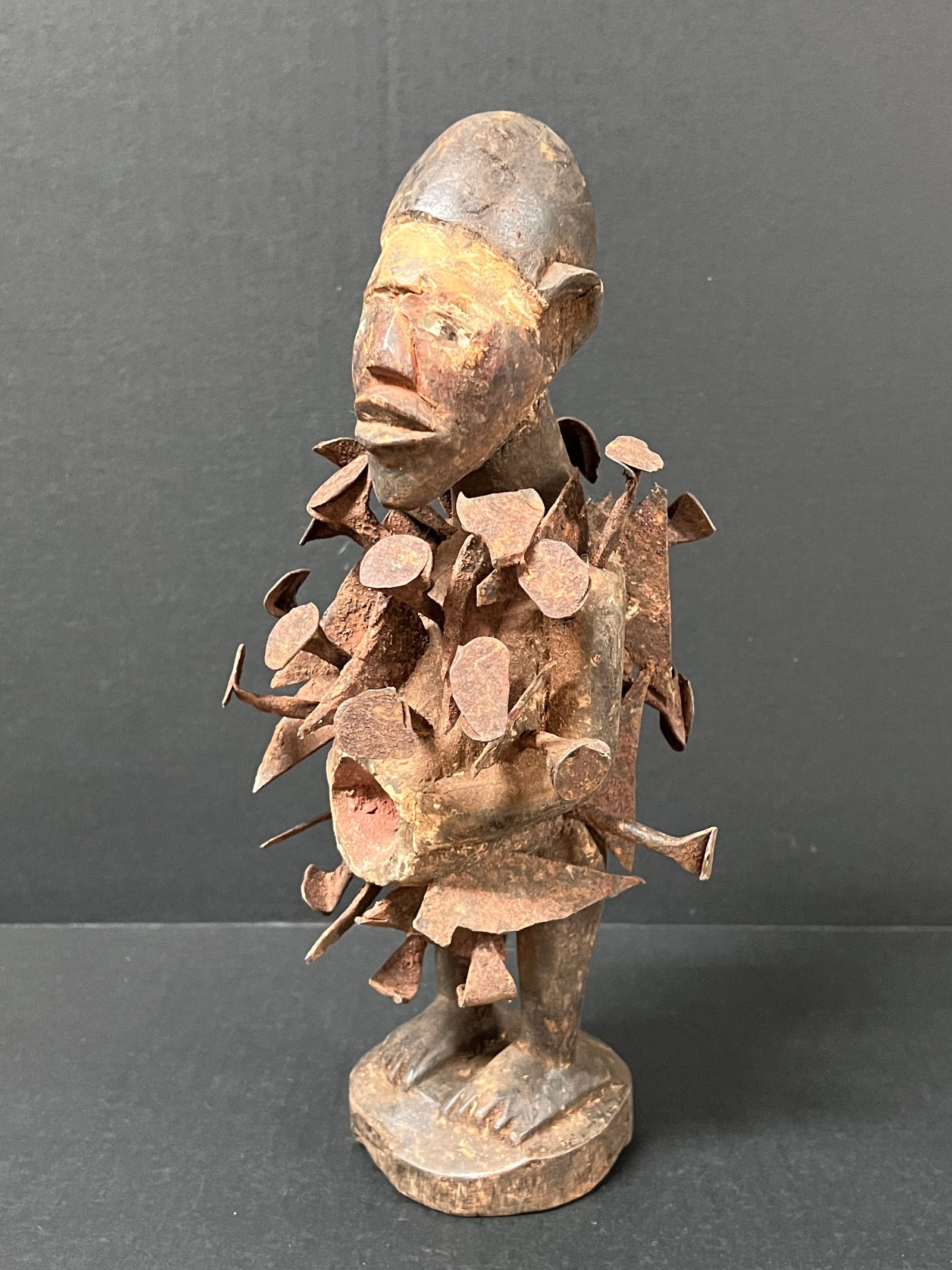 Bacongo Nail Fetish Statue - 4
