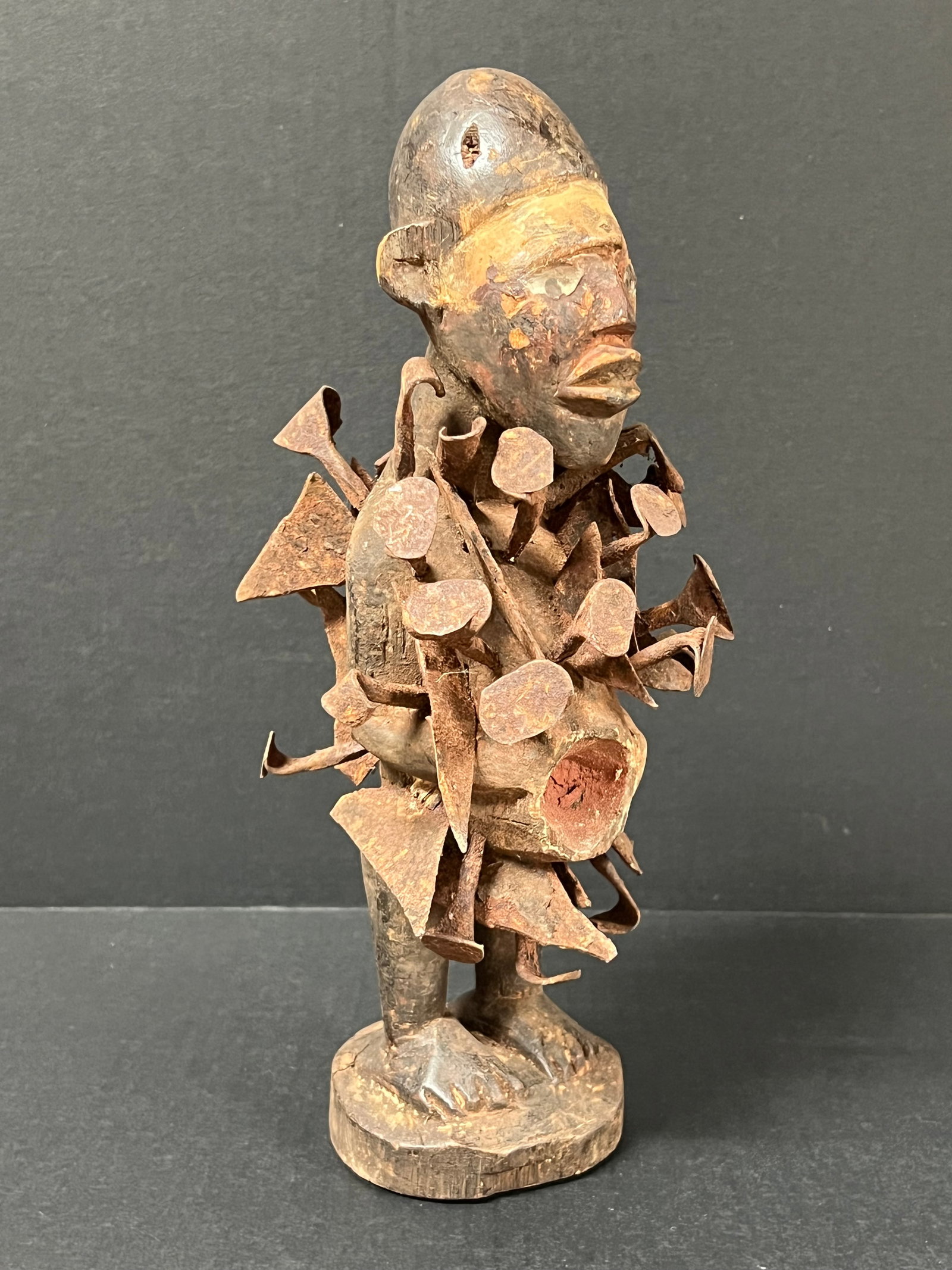 Bacongo Nail Fetish Statue - 5