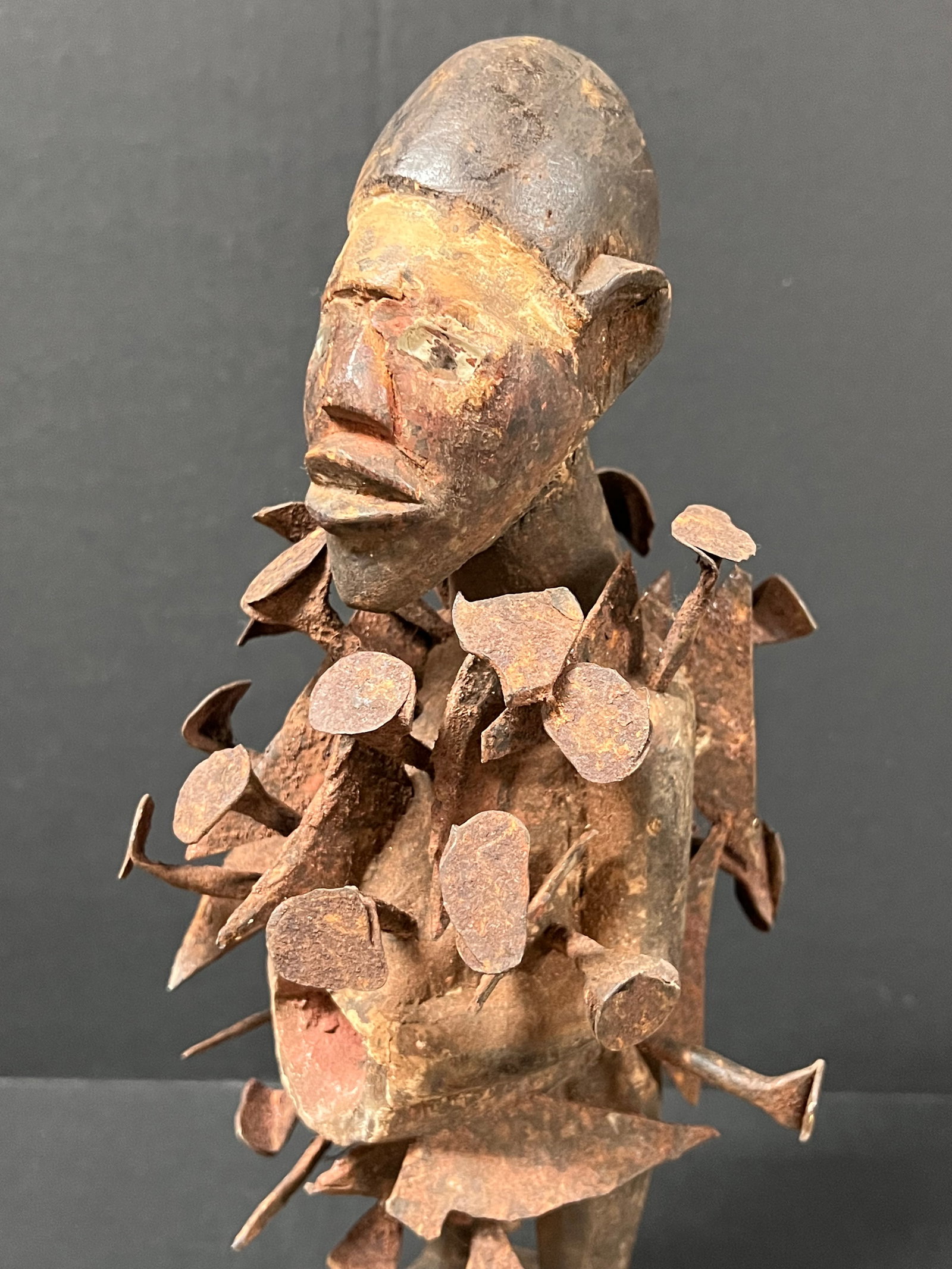 Bacongo Nail Fetish Statue - 6