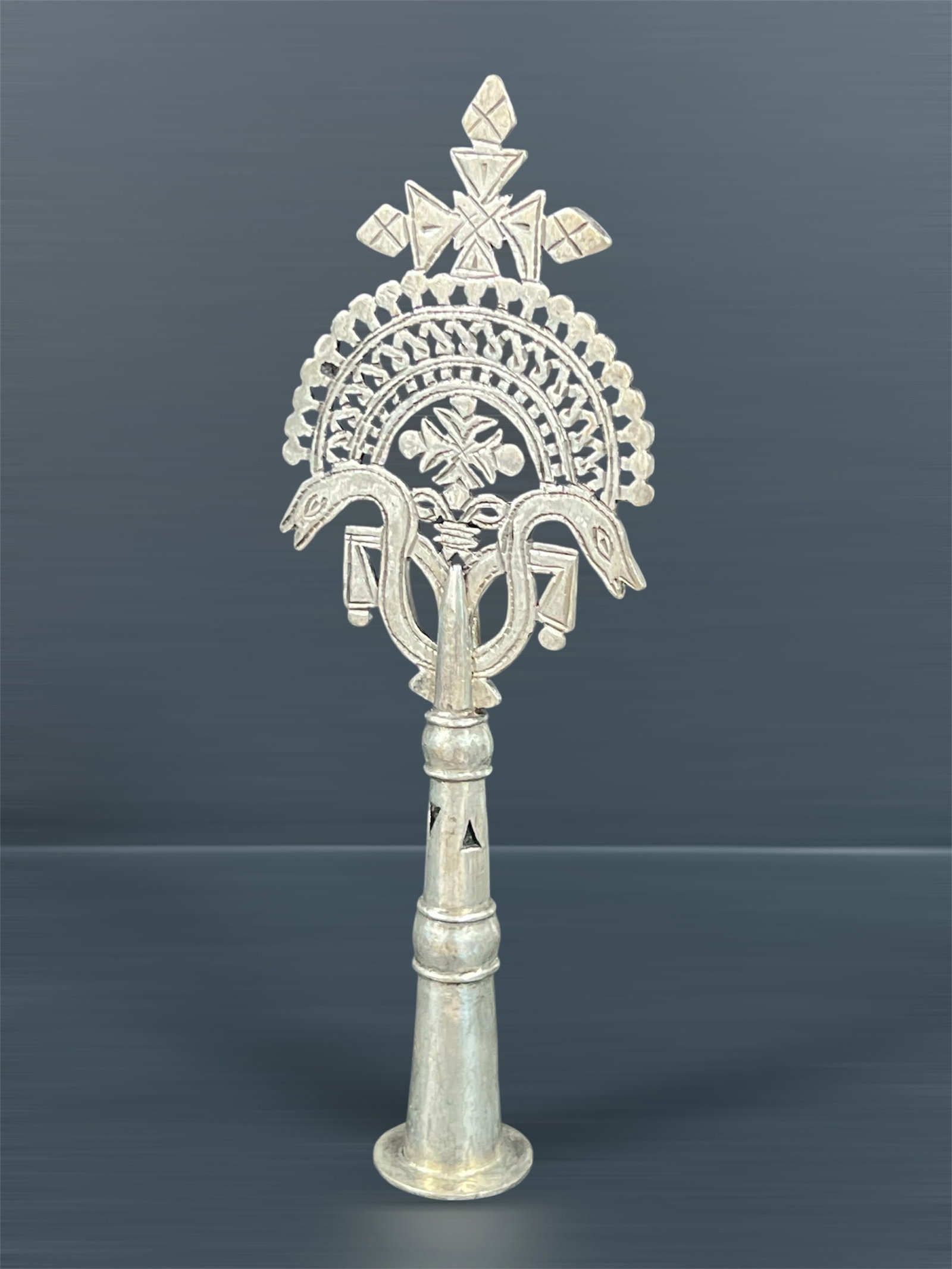 Ethiopian Processional Coptic Cross - 3
