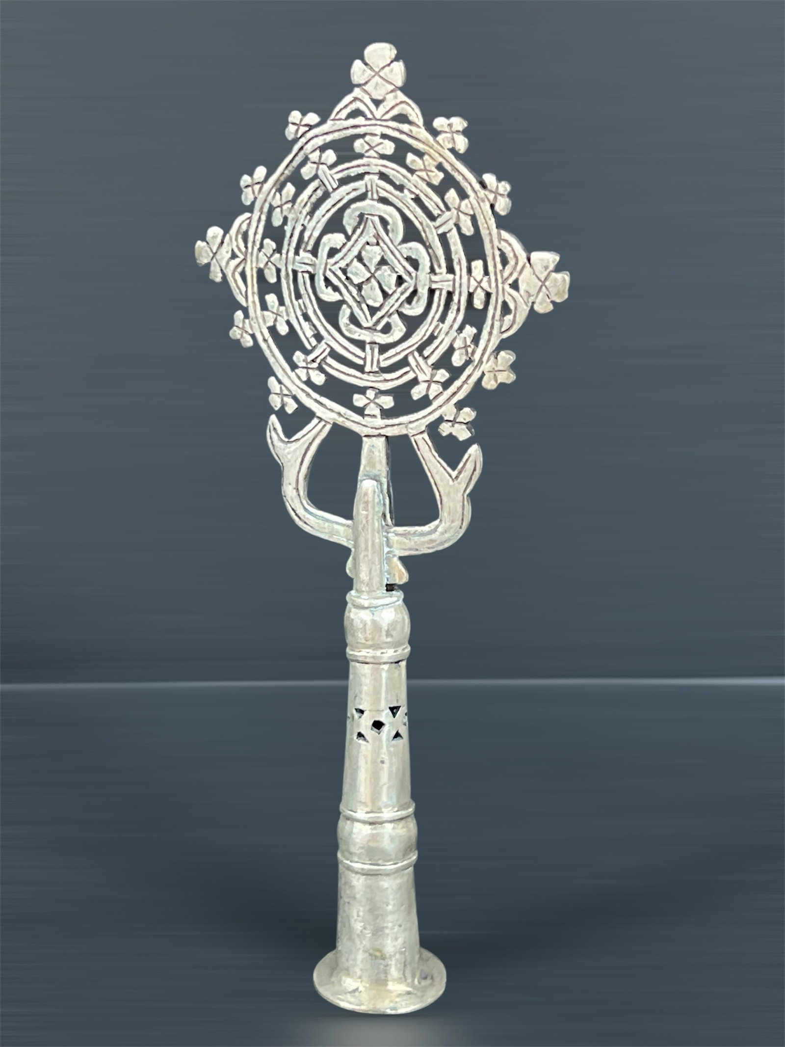 Ethiopian Processional Coptic Cross - 3
