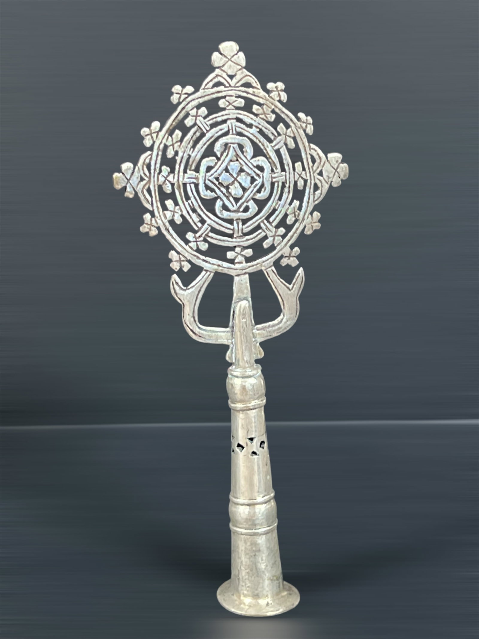 Ethiopian Processional Coptic Cross - 4