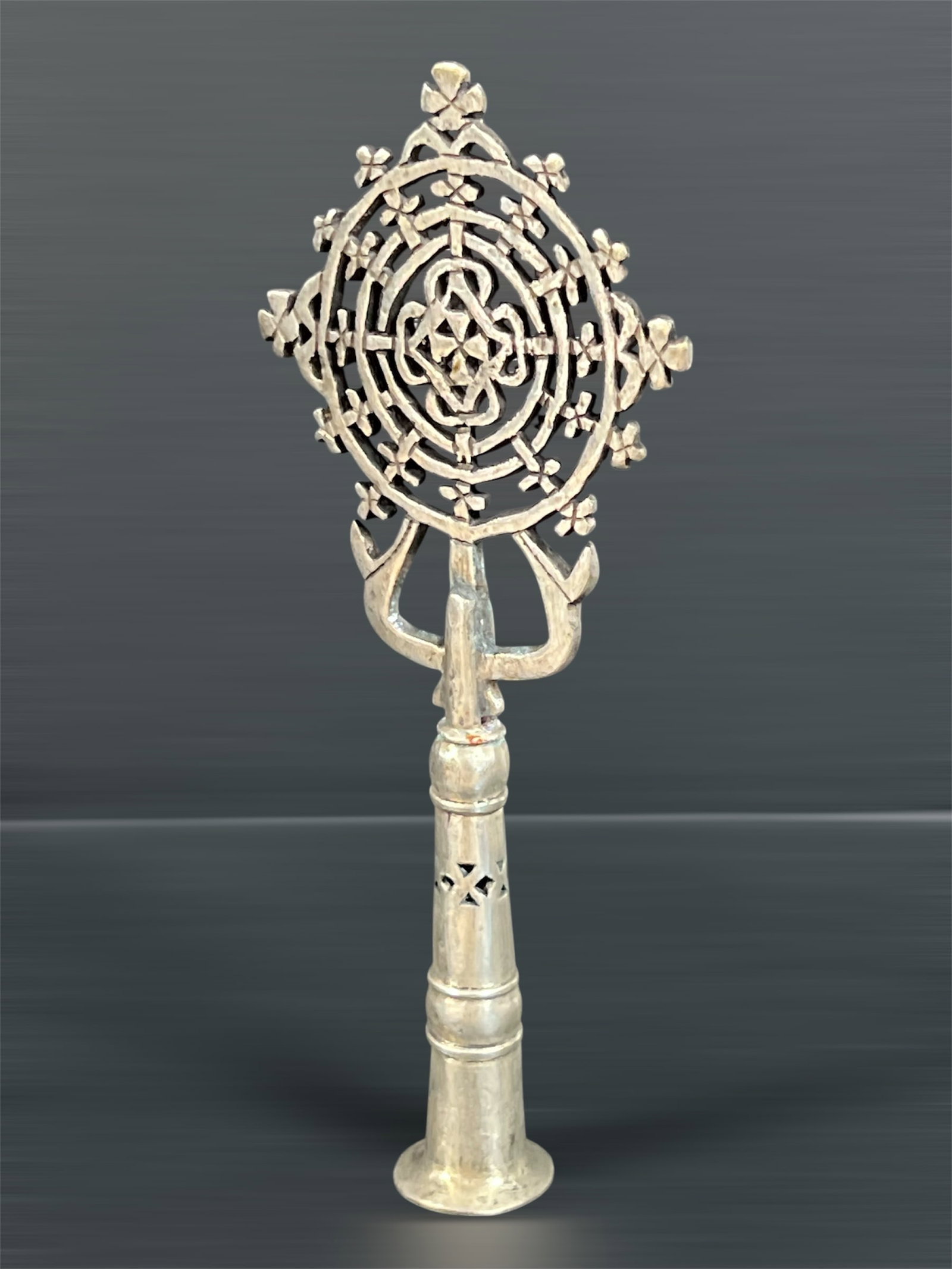 Ethiopian Processional Coptic Cross - 6