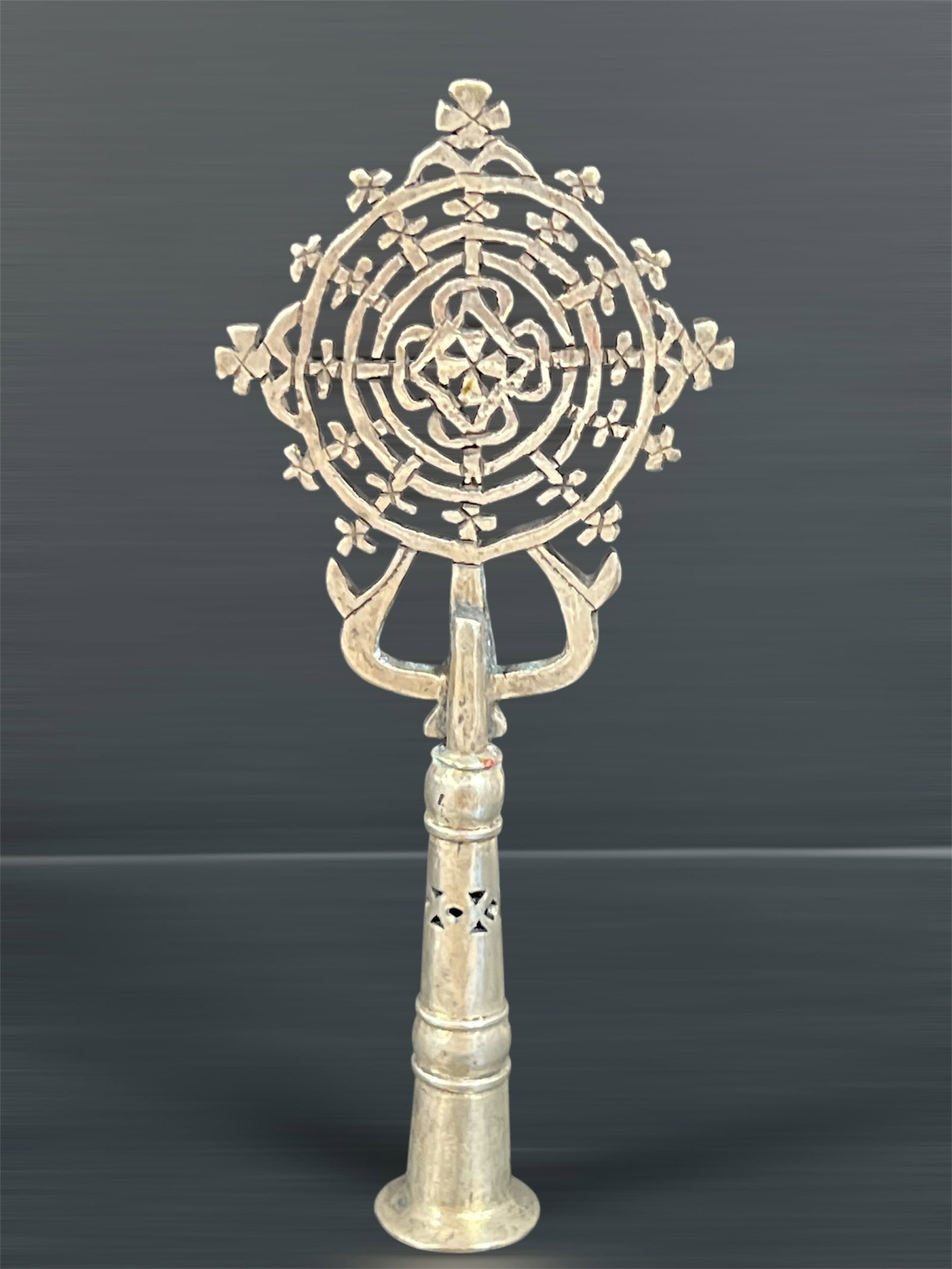 Ethiopian Processional Coptic Cross - 7