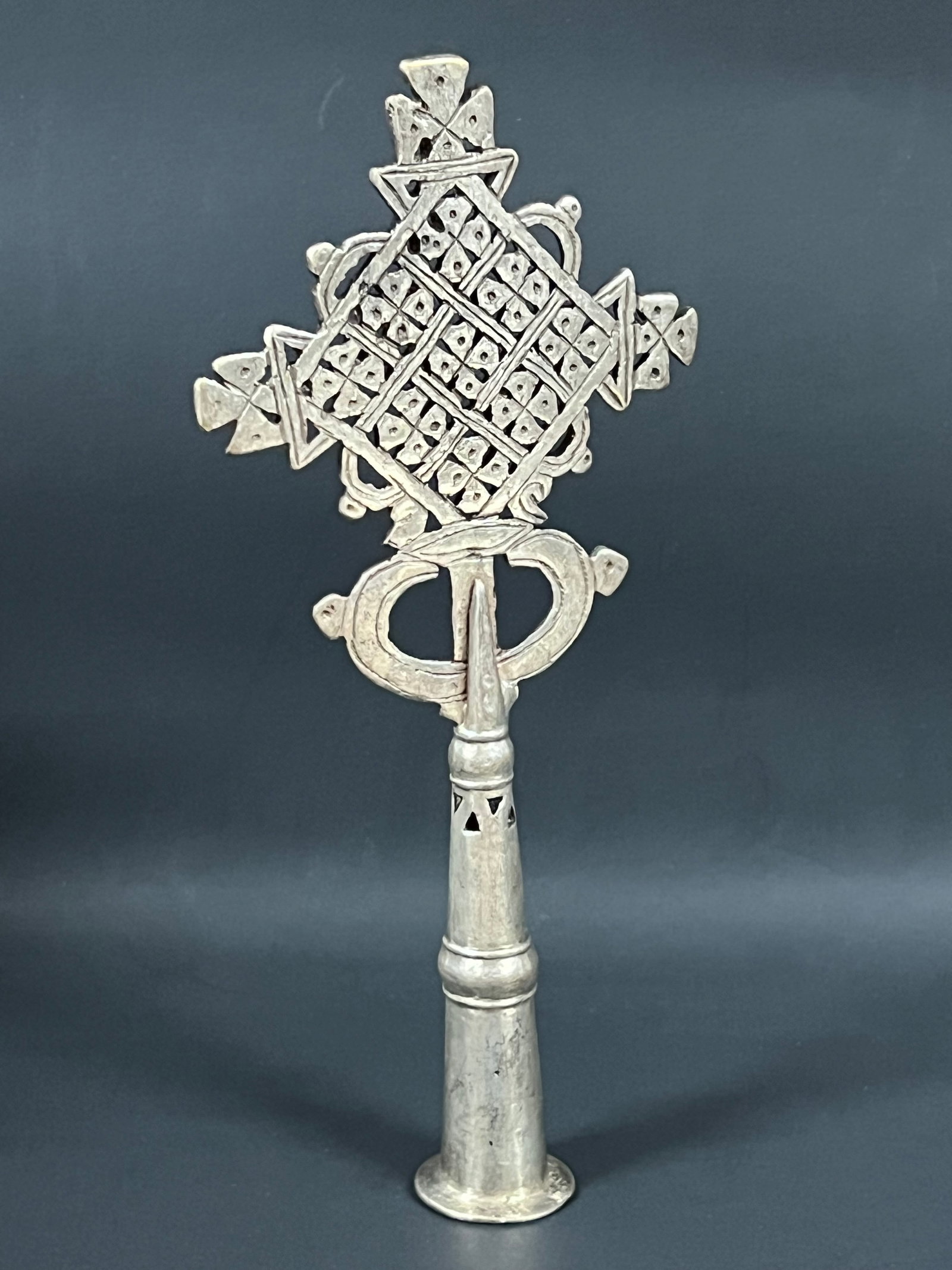 Ethiopian Processional Coptic Cross - 4