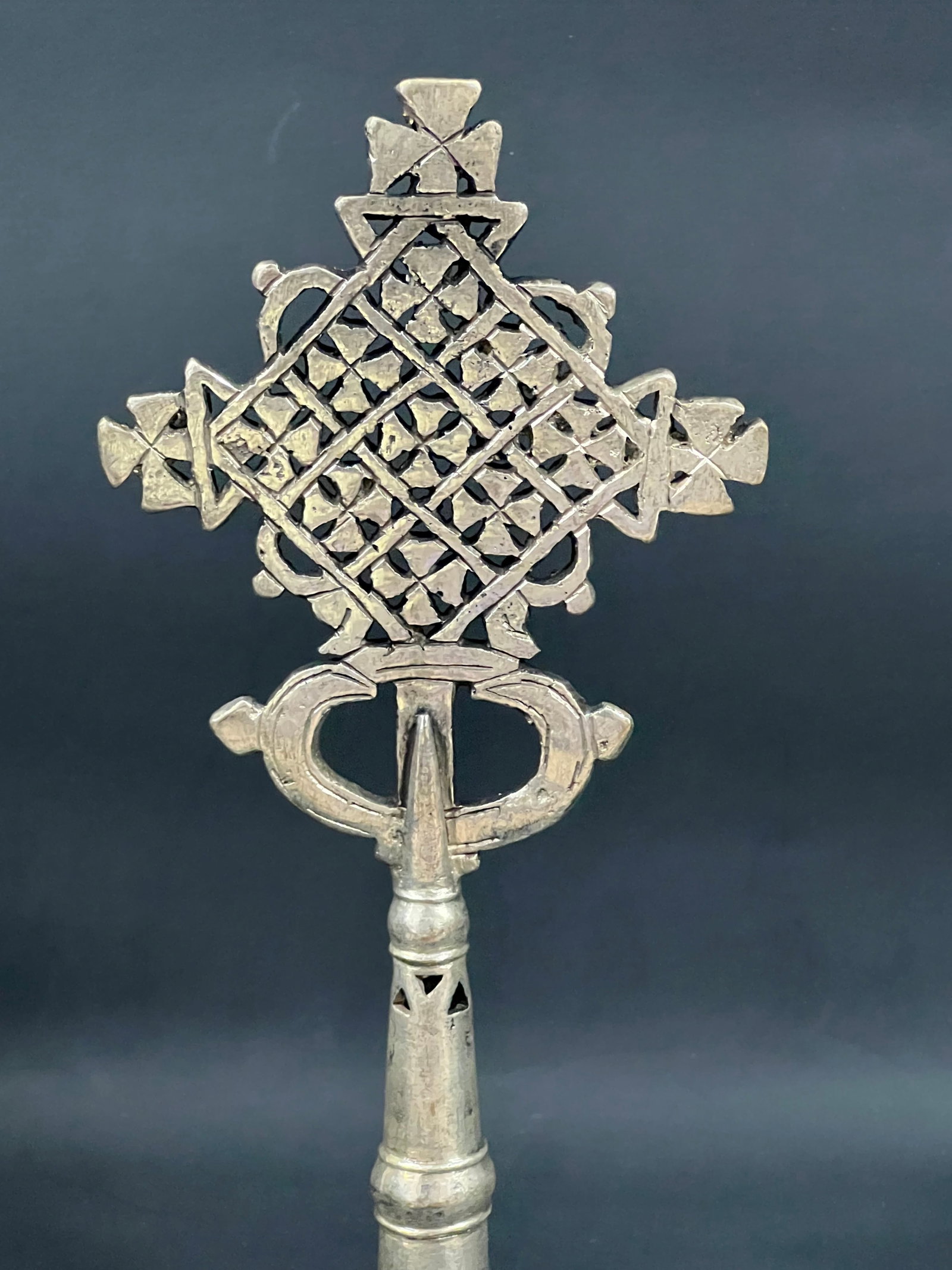 Ethiopian Processional Coptic Cross - 5
