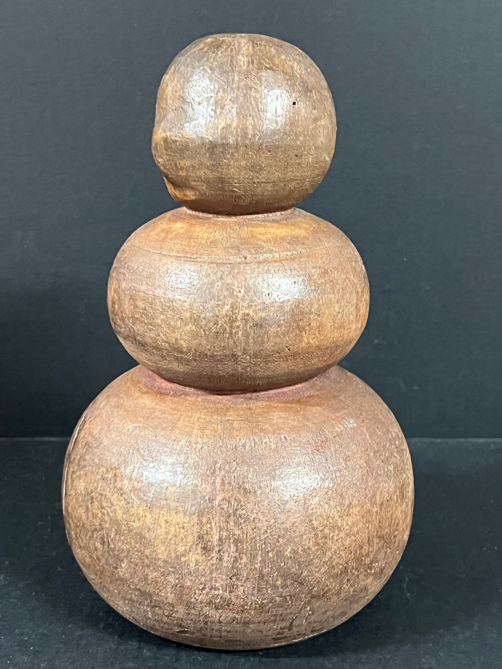 Carved Wood Snowman (1 of 6)