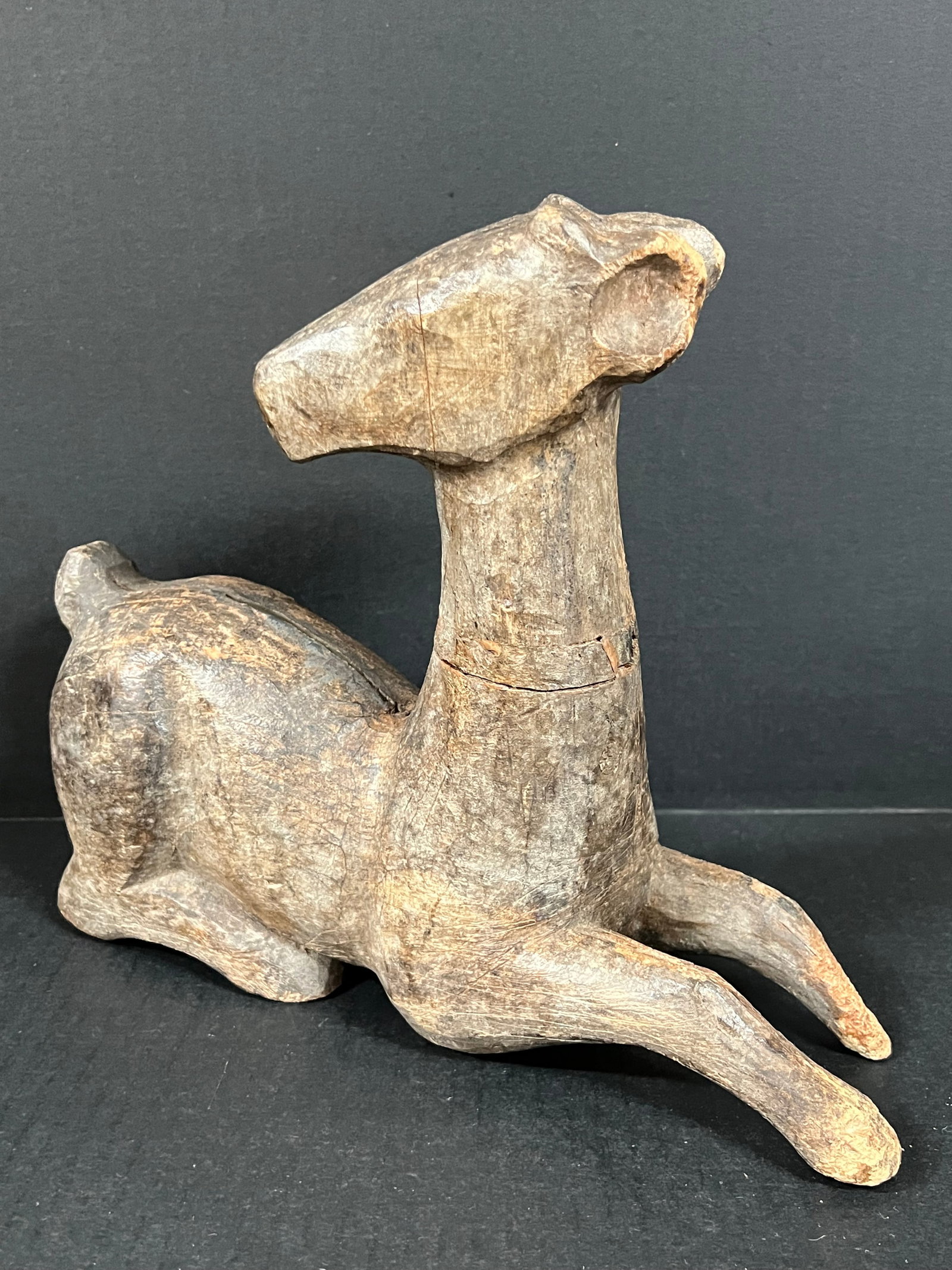 Carved Wood Deer (1 of 7)