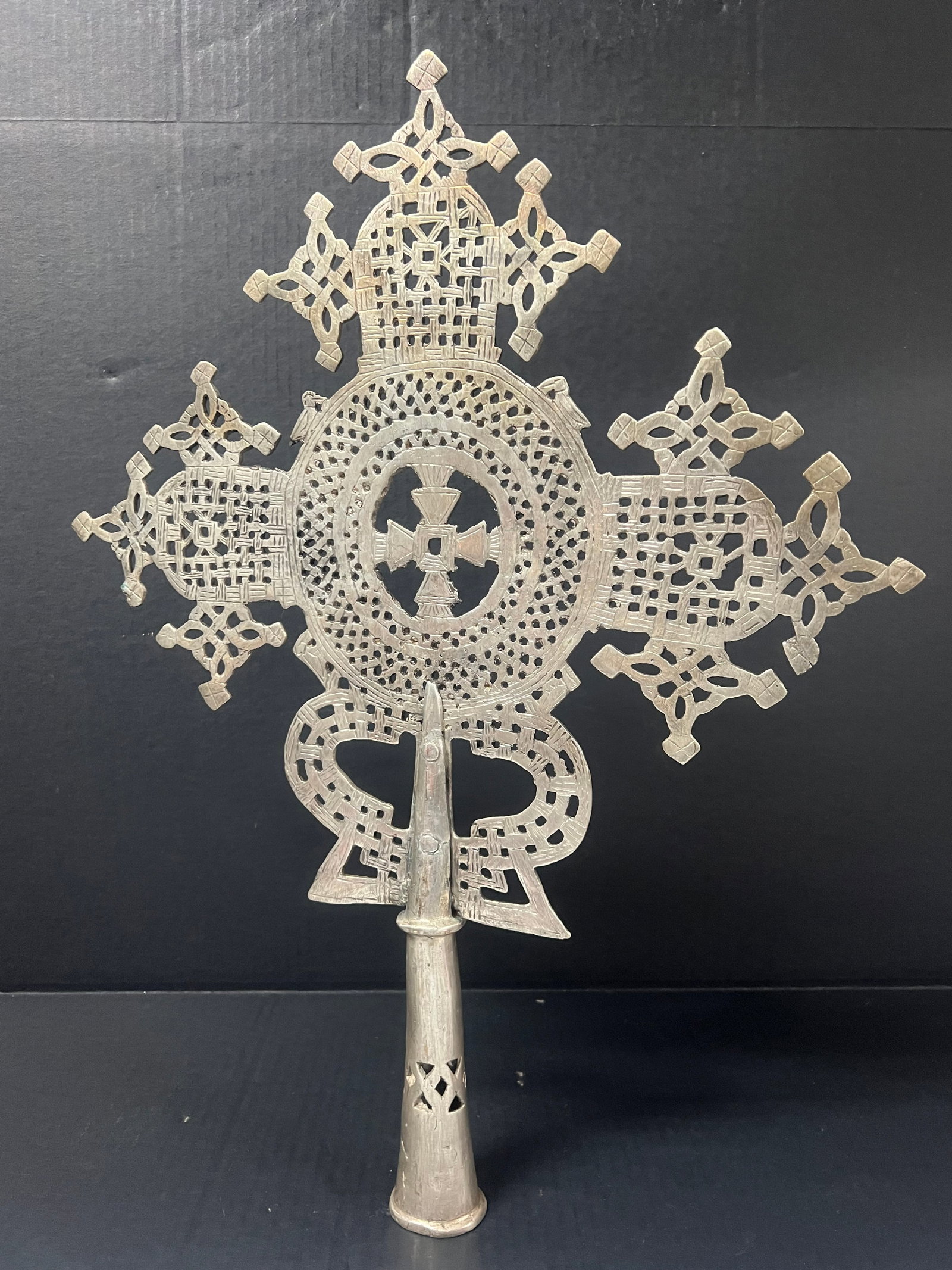 Ethiopian Processional Coptic Cross - 4