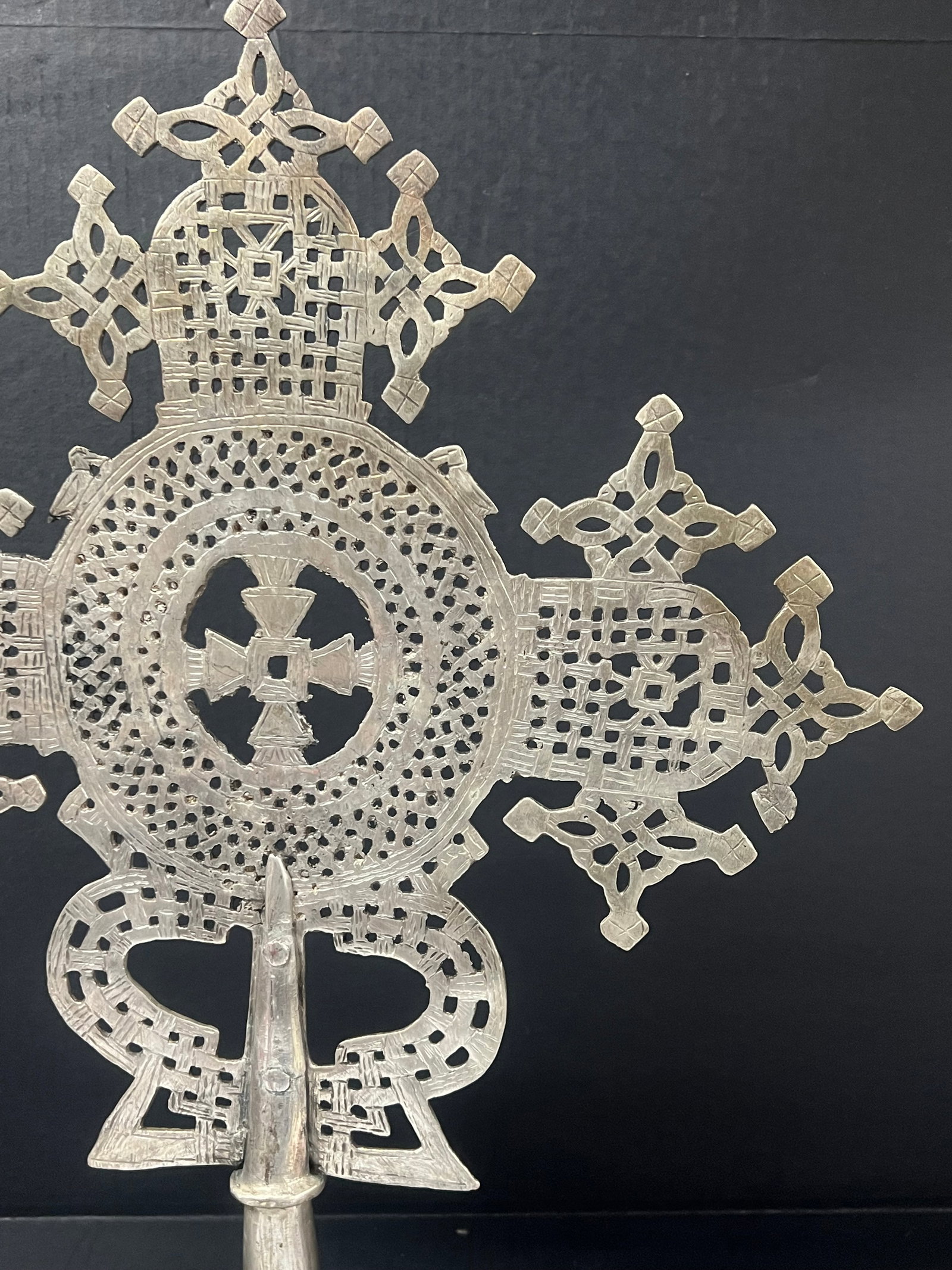 Ethiopian Processional Coptic Cross - 7