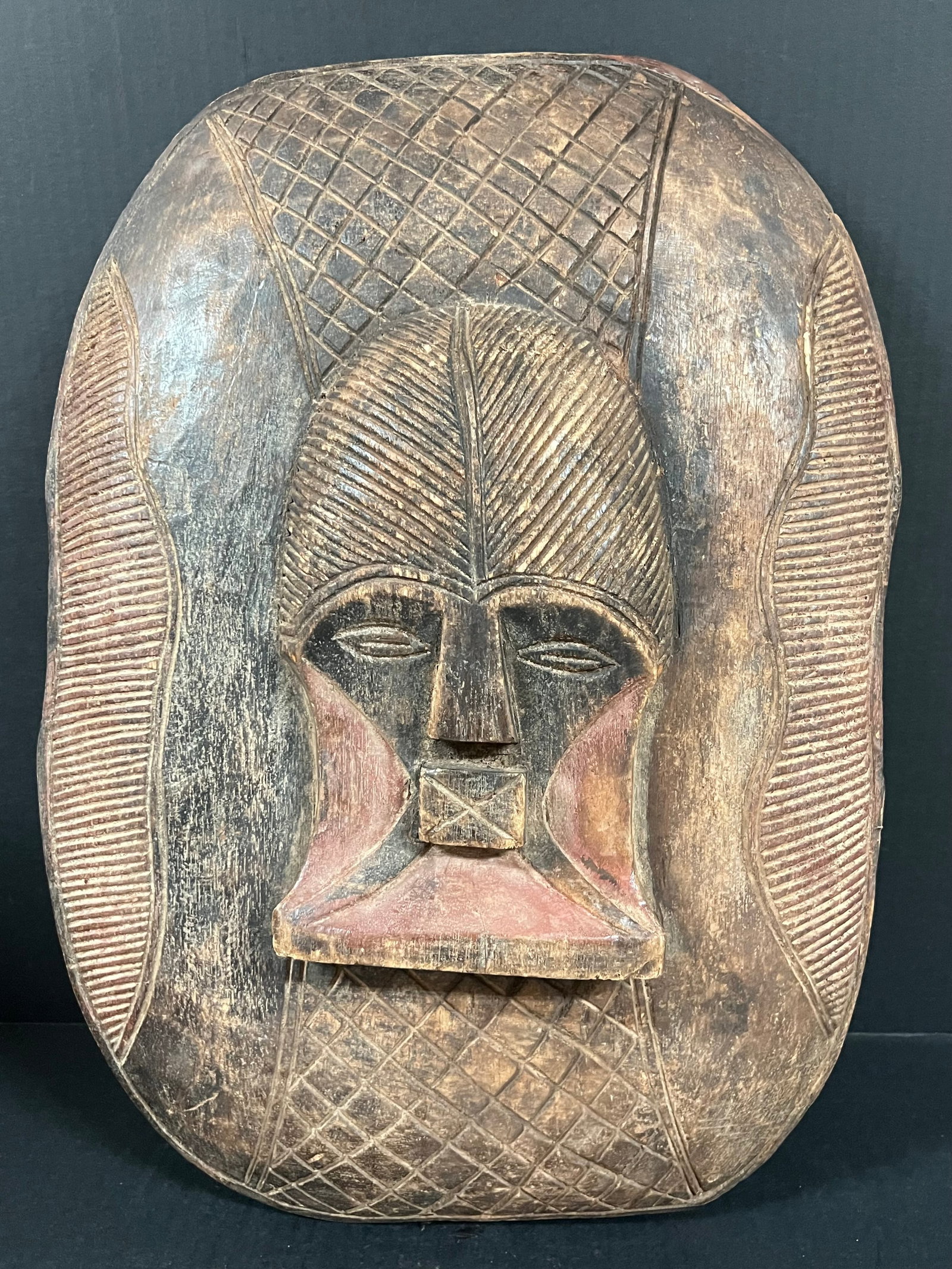 Carved Wood Songye Shield (1 of 7)
