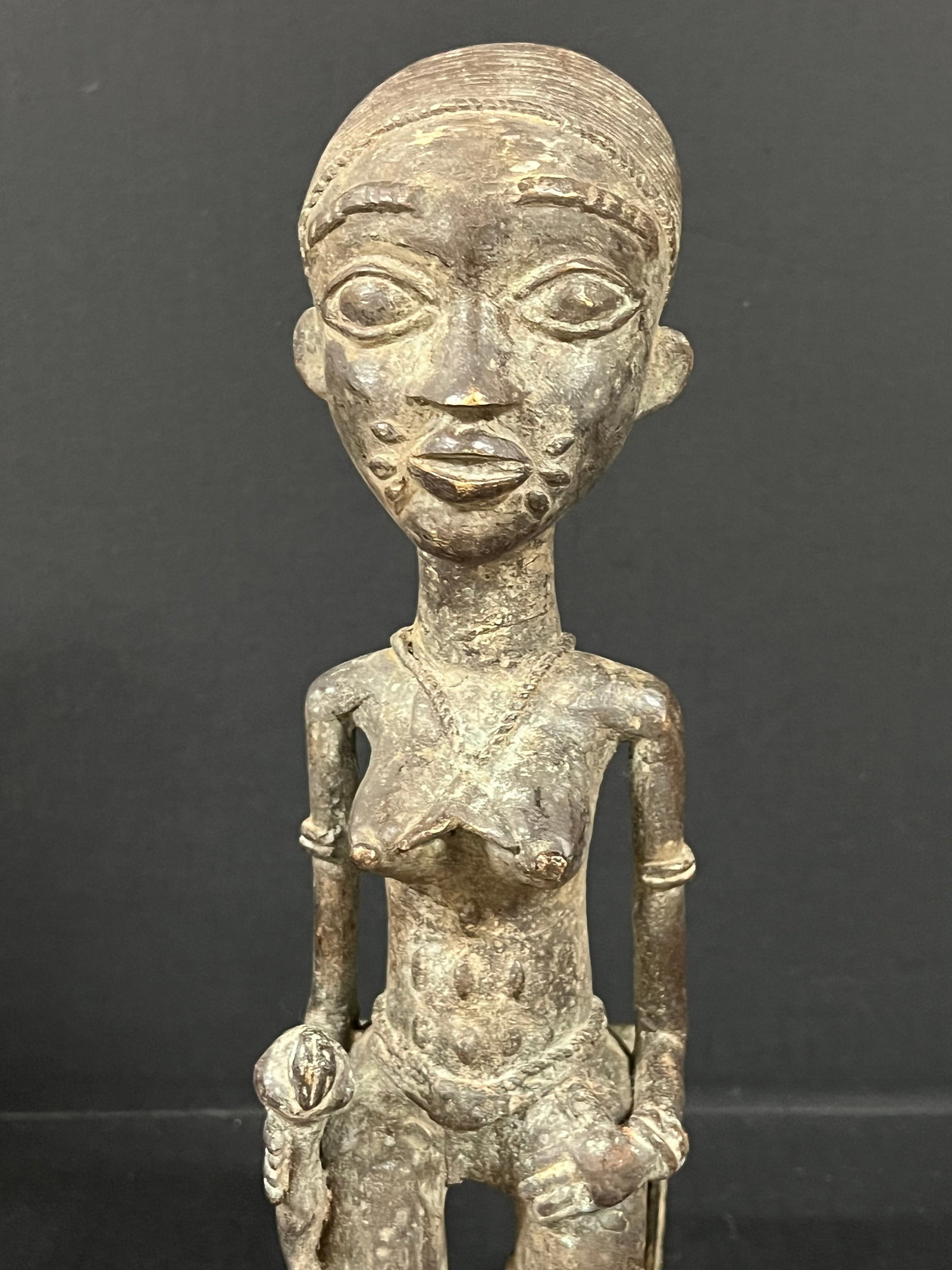 Benin Bronze Statue - 2