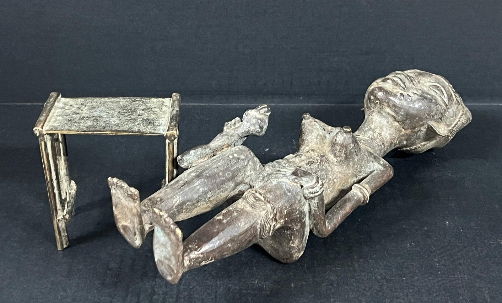 Benin Bronze Statue - 8