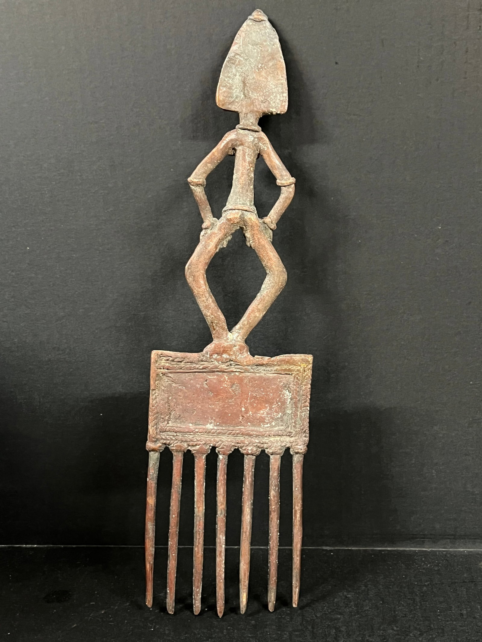 Benin Bronze Comb - 6