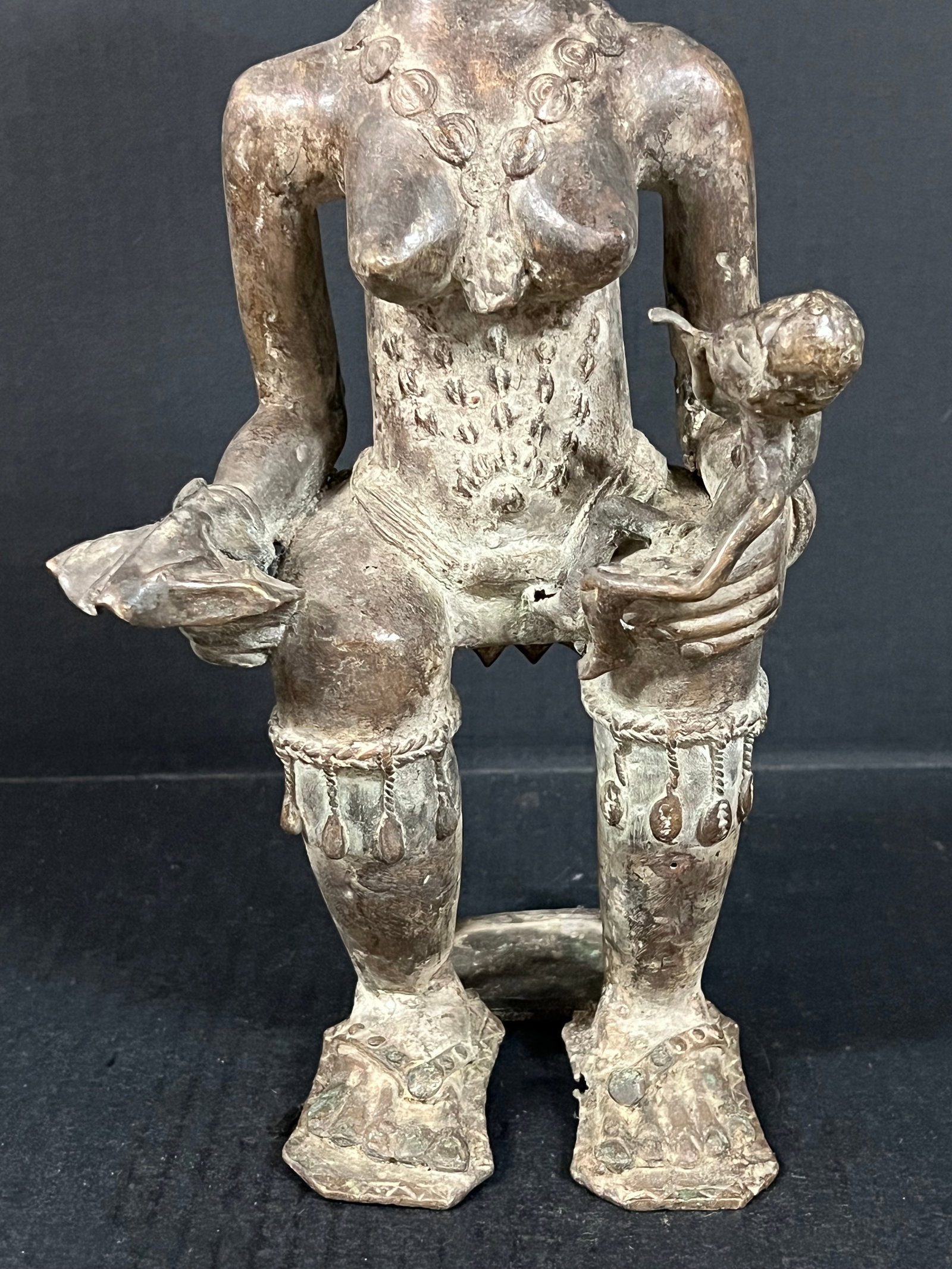 Benin Bronze Statue - 3
