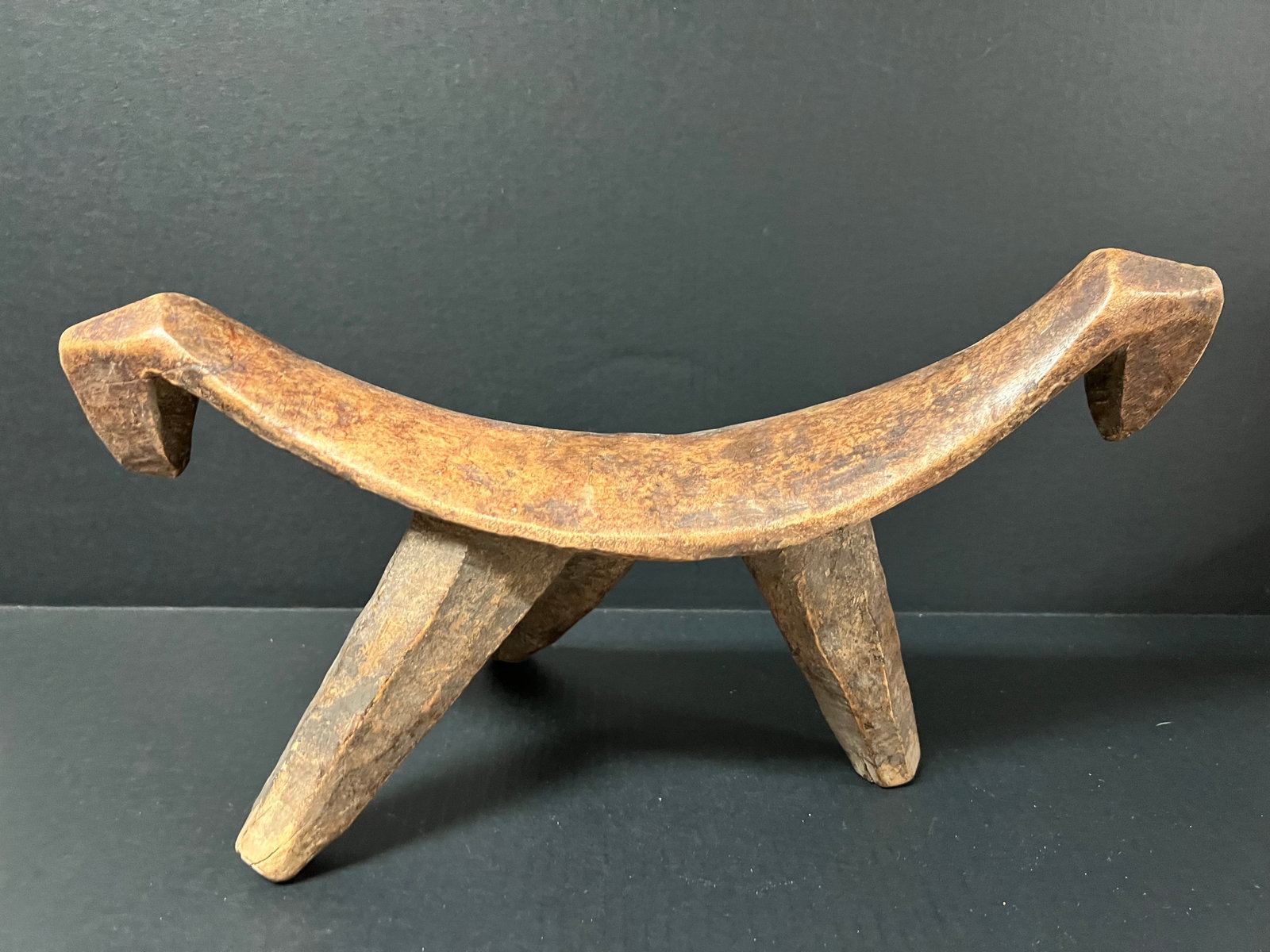 Carved Wood Lobi Stool (1 of 5)