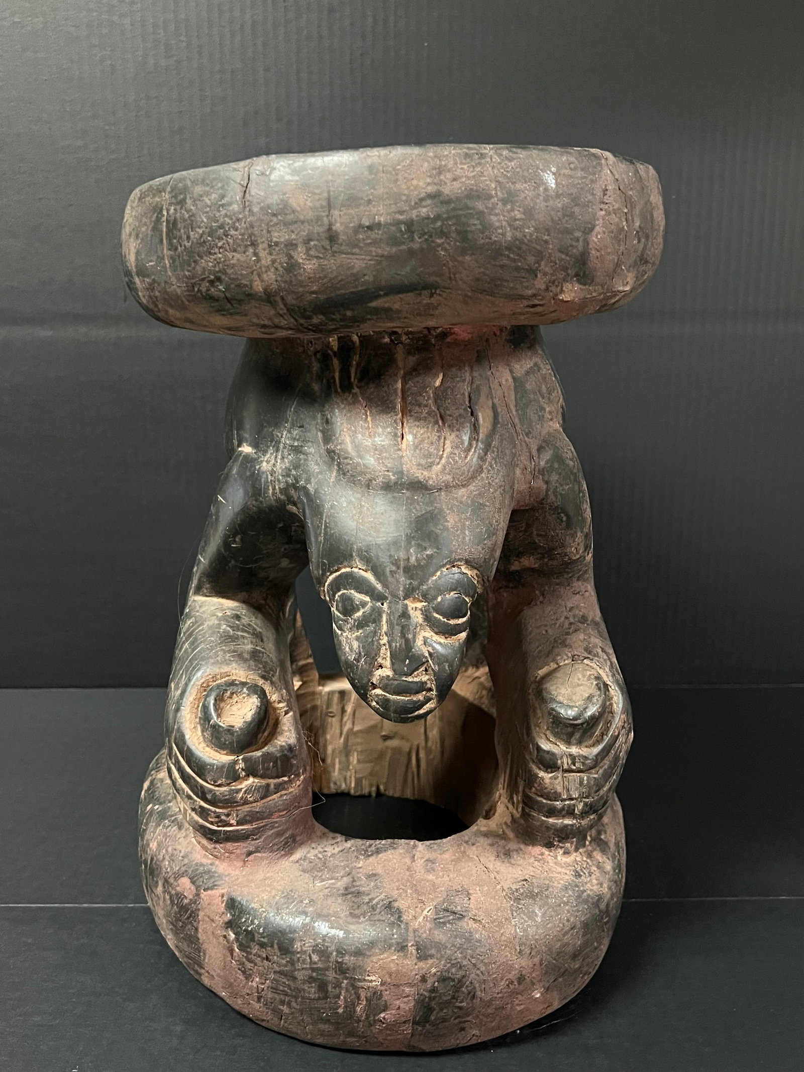Carved Wood Bamilke Stool (1 of 8)