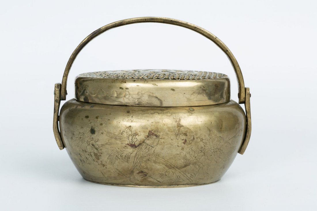 REPUBLIC OF CHINA WHITE COPPER HAND WARMER (1 of 7)