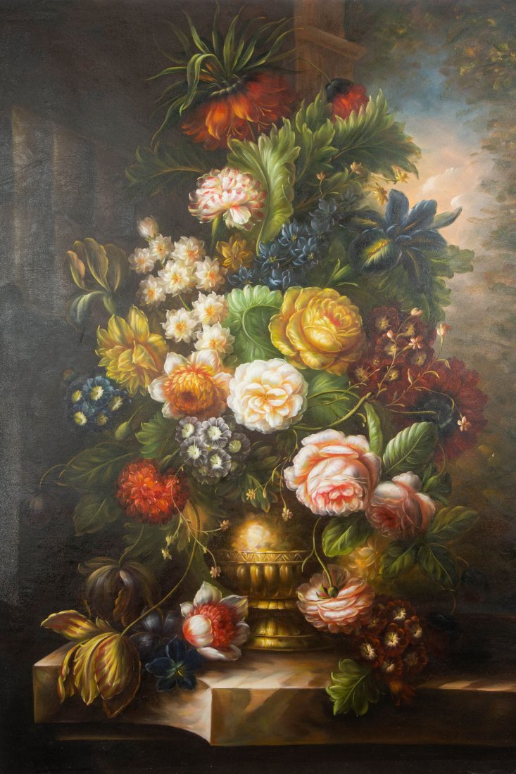 OIL PAINTING: oil painting. The author of this oil painting is a Quebec painter. The size is 83.5 x 110 cm