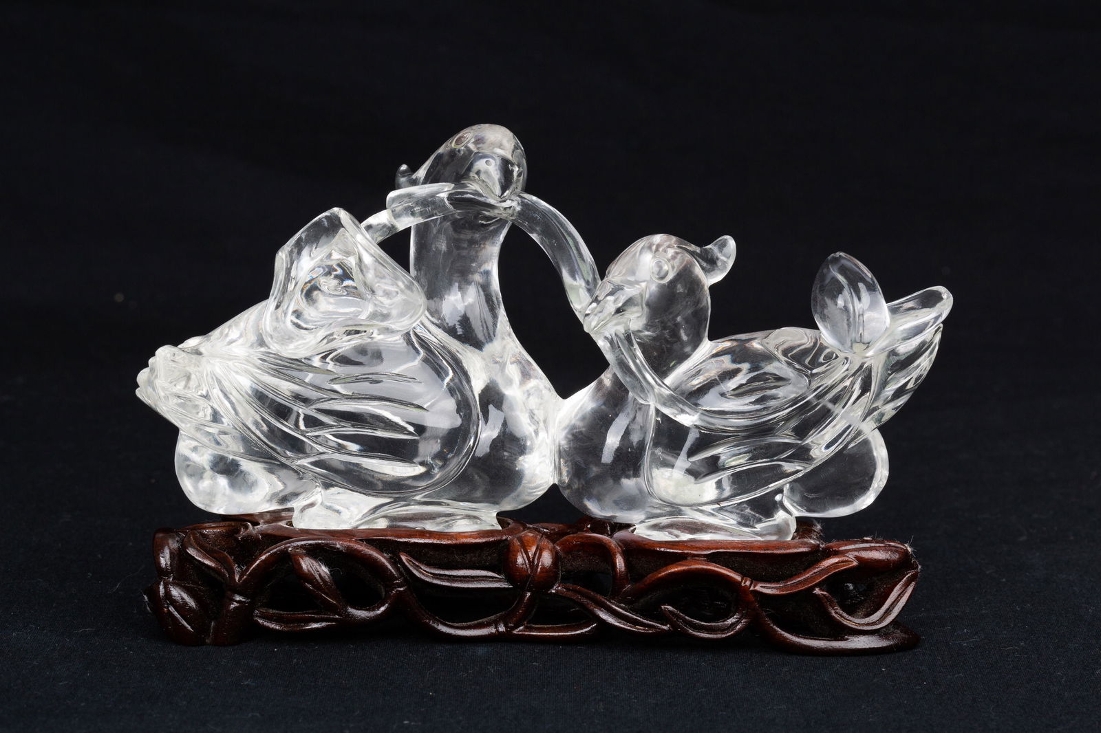QING DYNASTY CRYSTAL MANDARIN DUCK (1 of 6)