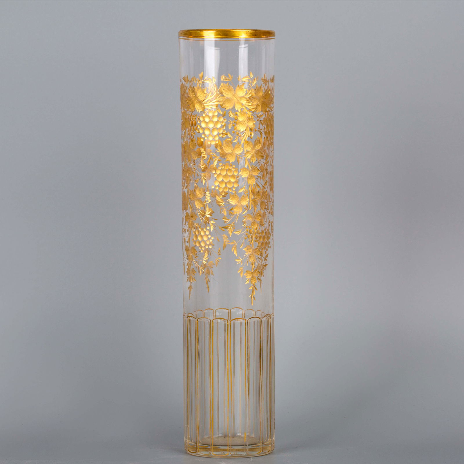 French vase with hand painted pattern 19th century (1 of 4)