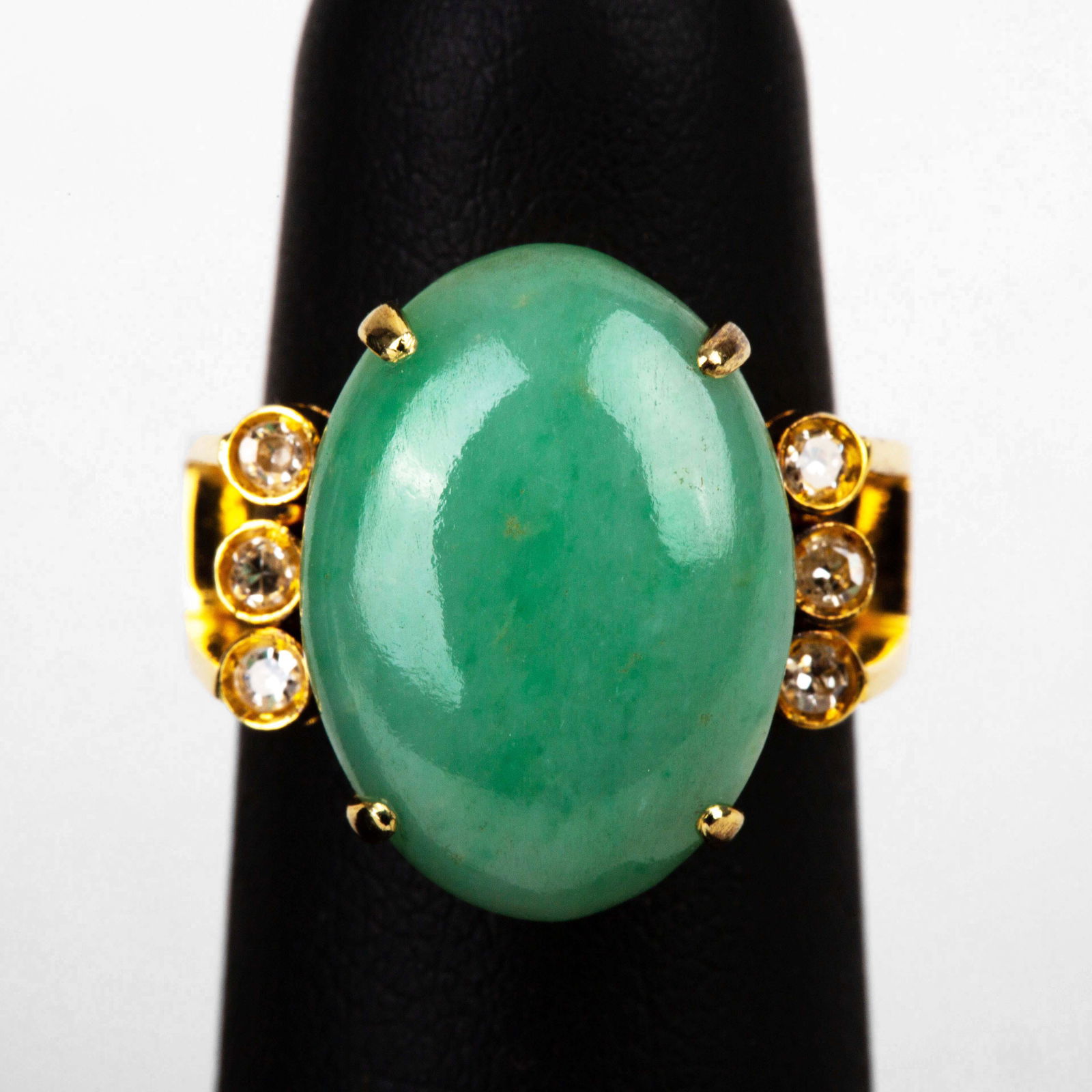 14K GOLD JADEITE-A RING (1 of 4)