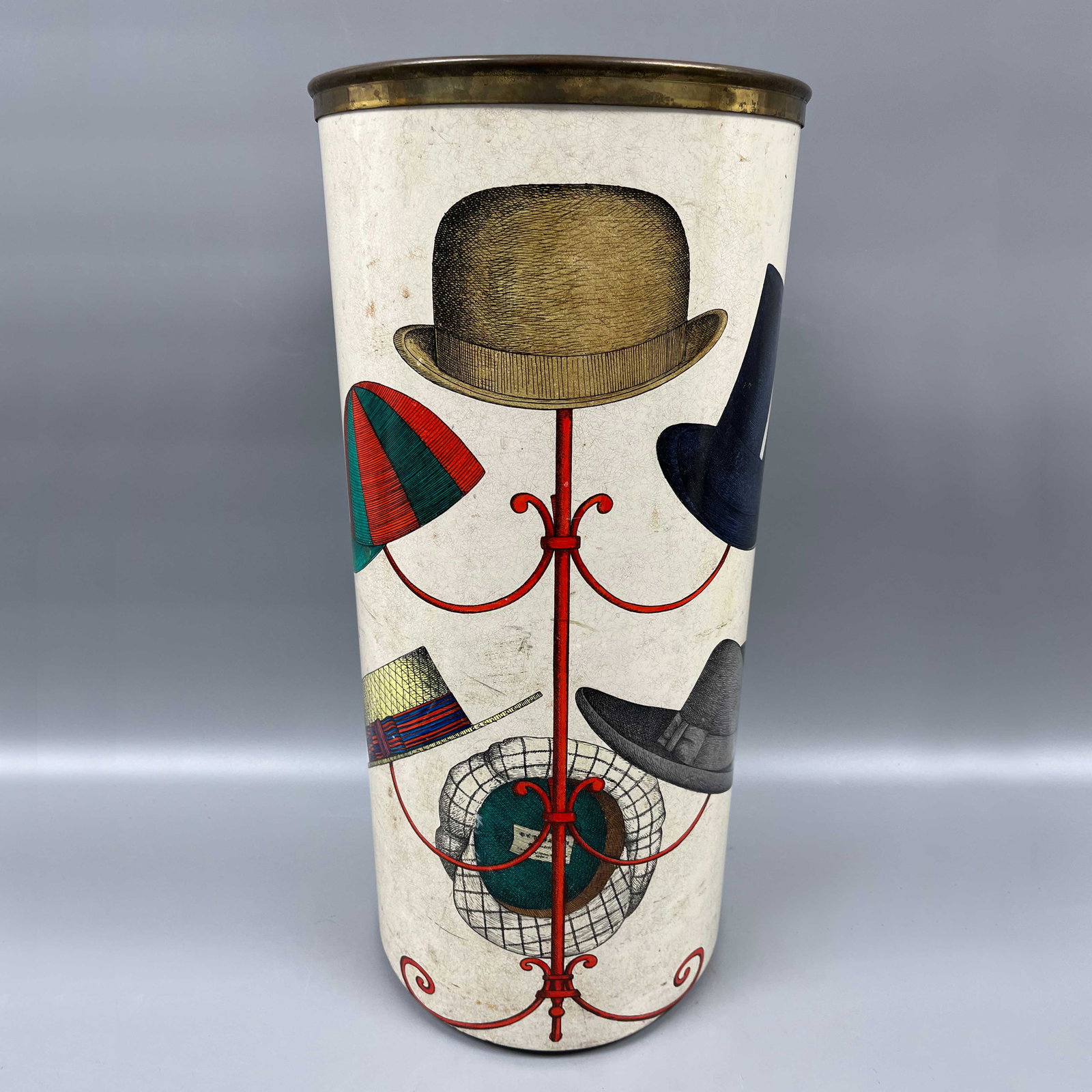 Italy Fornasetti Milano Hat Umbrella Stand 1950S (1 of 4)