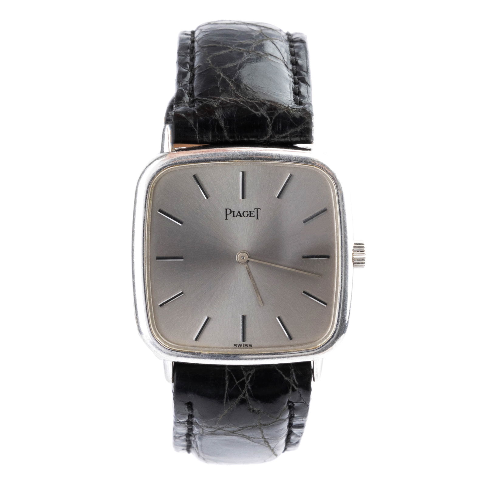 PIAGET 18K WHITE GOLD WATCH: PIAGET 18K WHITE GOLD WATCH. The diamater is 2.7cm
