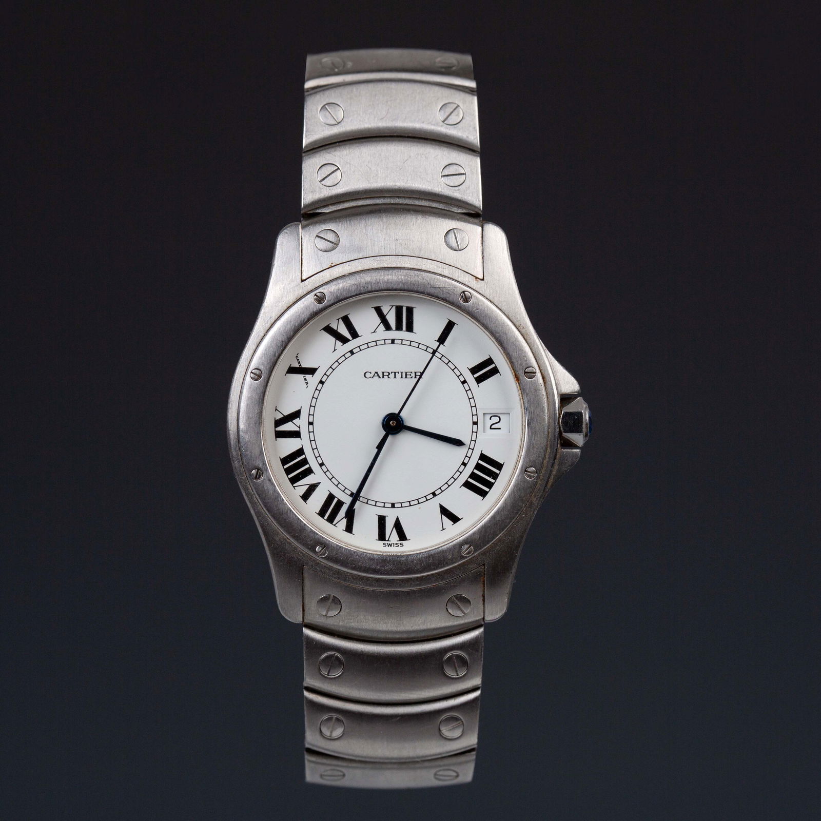 Santos De Cartier Watch, Manufacture mechanical movement with automatic winding (1 of 6)