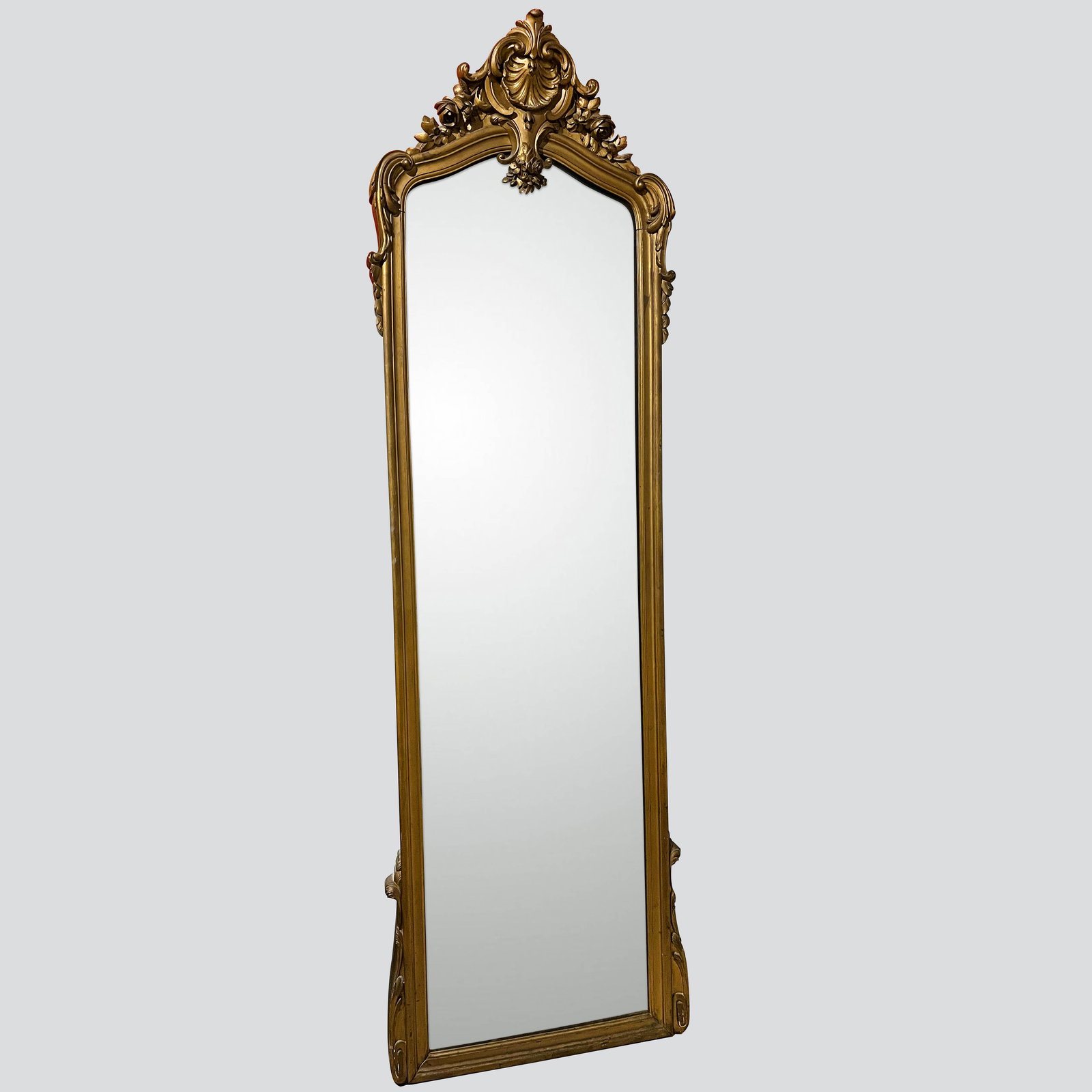 Italian Gilded Rococo Mirror 19th Century (1 of 1)