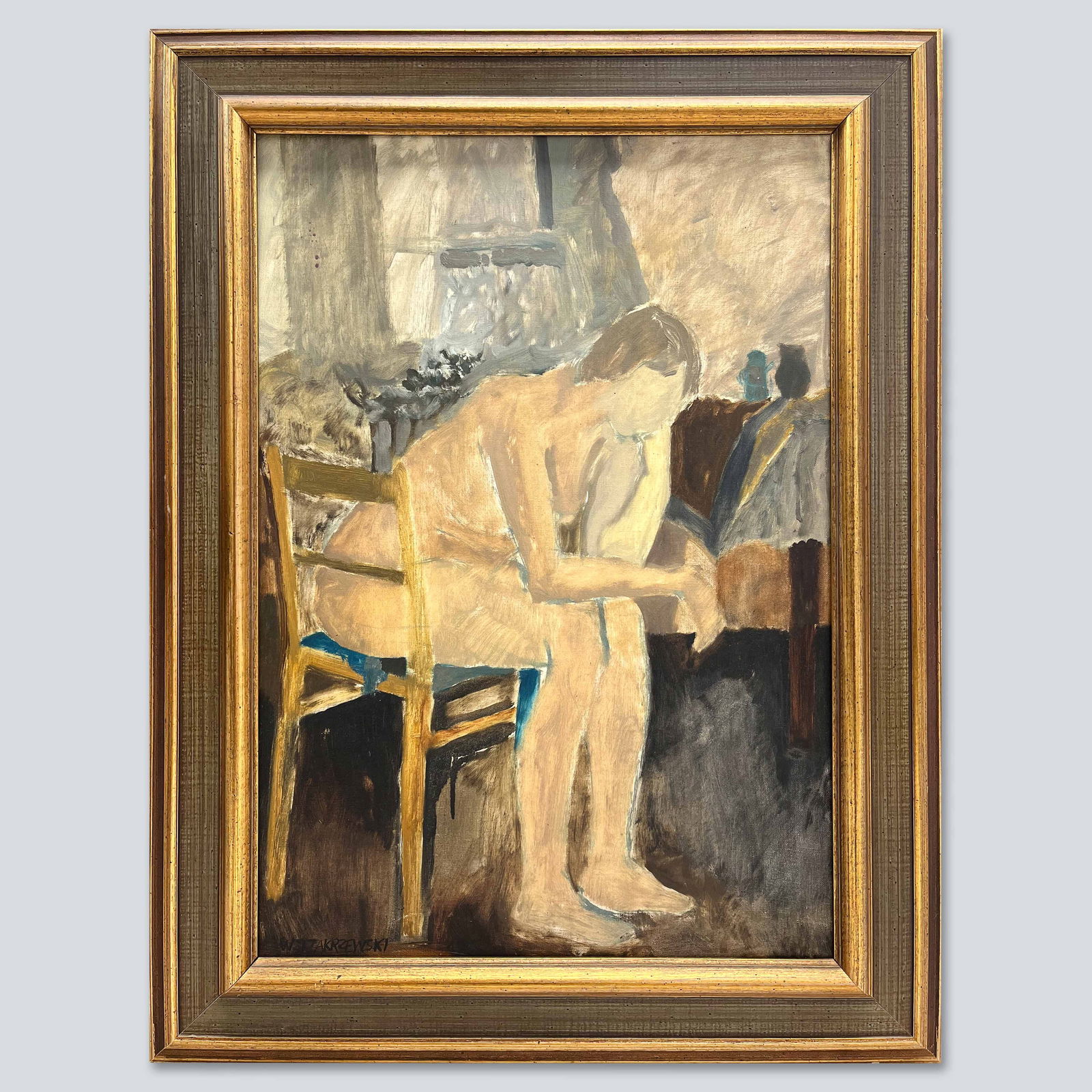 Oil on Canvas by Polish Painter W. Zakrzewski (1 of 7)