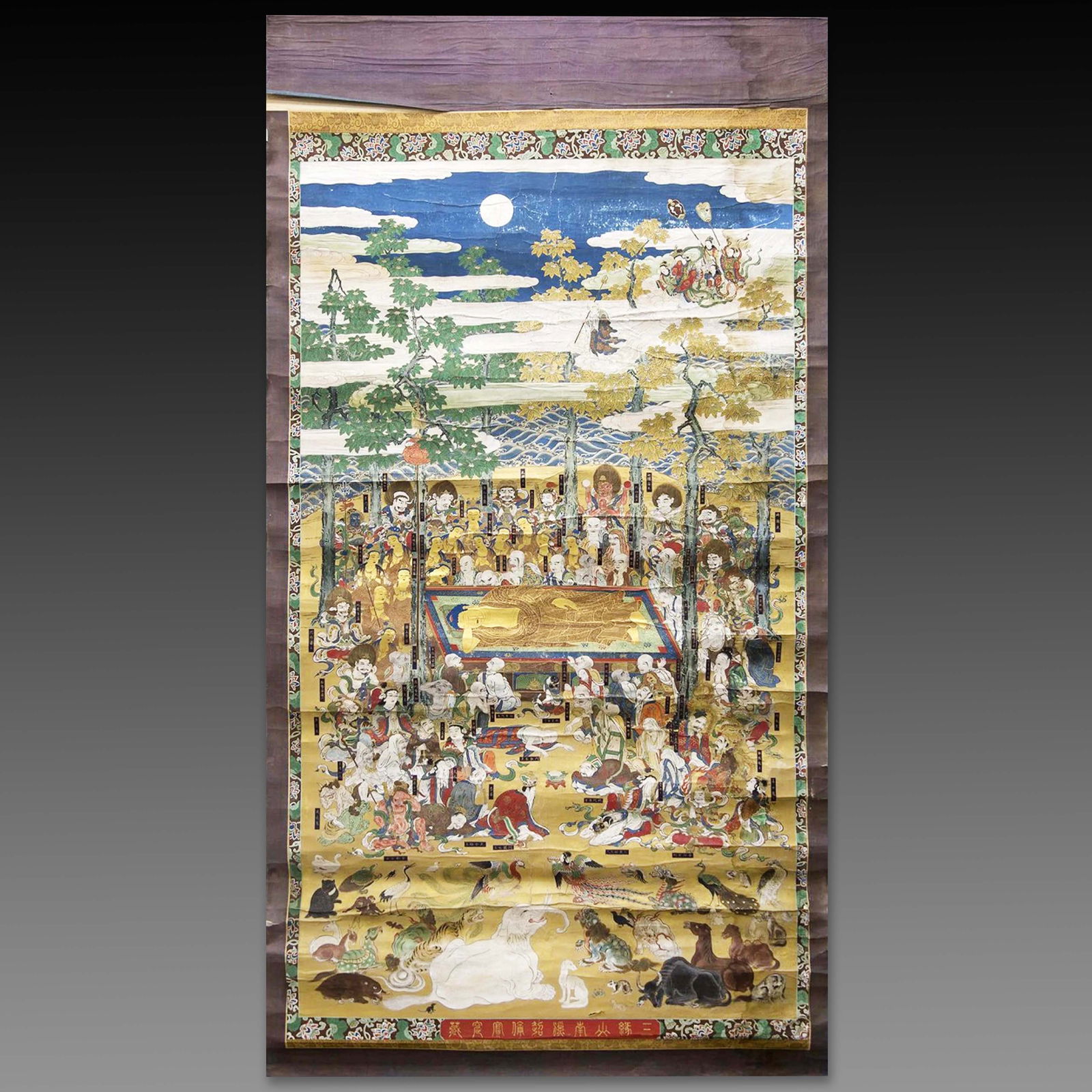 A Japanese Nirvana Paintingd, Tokugawa Shogunate Auction