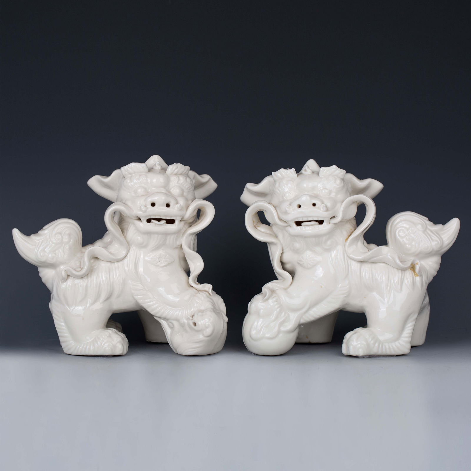 Pair of Lucky Lion 20th century (1 of 5)