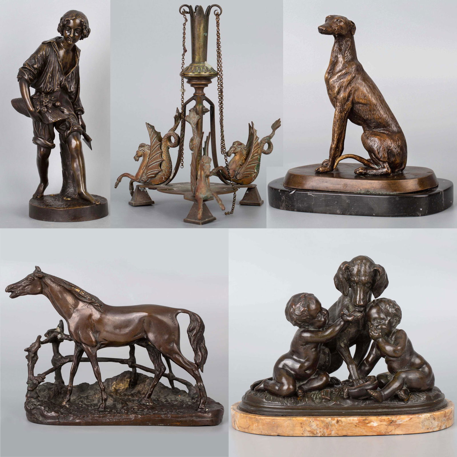 Set of bronze sculptures (1 of 1)