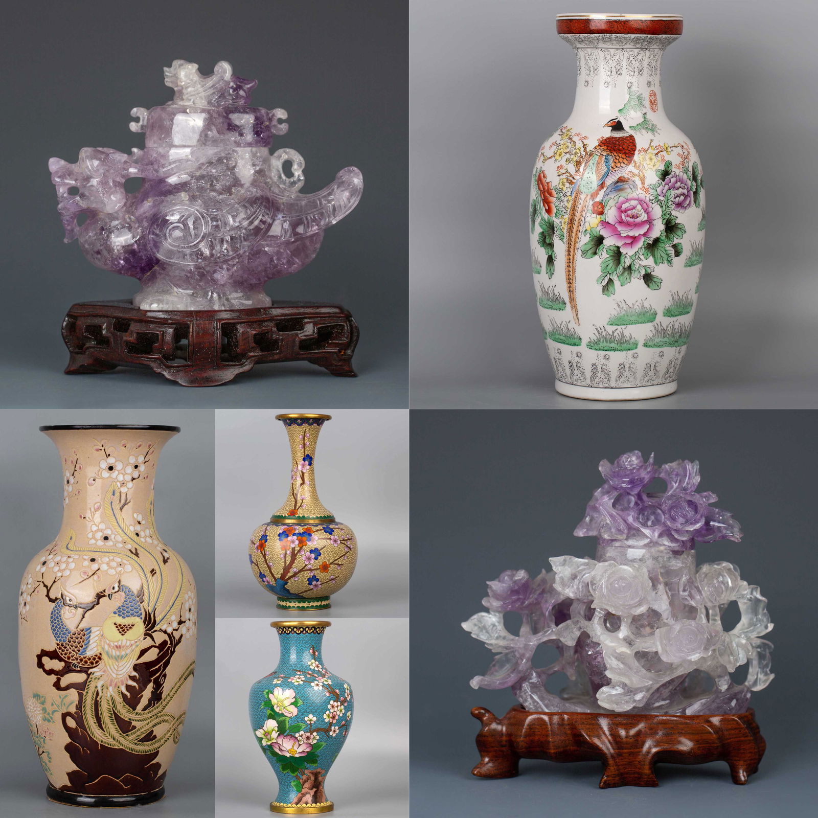 Set of Crystal ornaments and vases (1 of 1)