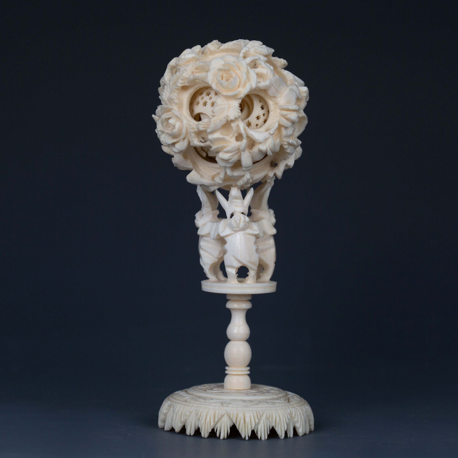 Chinese Puzzle Ball (Devil's Work Ball), 19th Century (1 of 2)