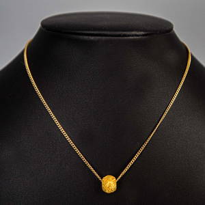 22k Gold Necklace and 24k Gold Pendant