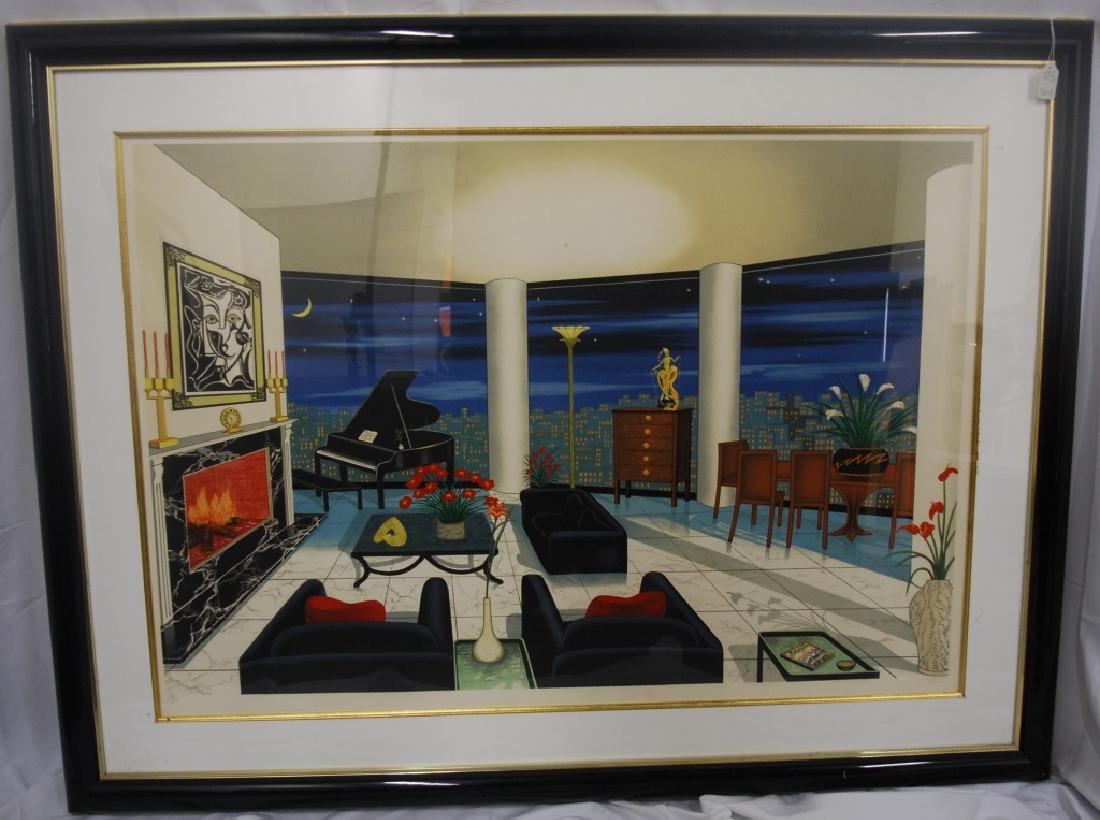 FANCH "INTERIOR WITH PICASSO" SIGNED LITHOGRAPH (1 of 3)