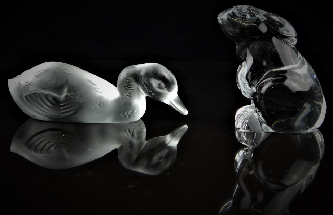 2PC BACCARAT FRANCE CRYSTAL ANIMAL GROUP (1 of 7)