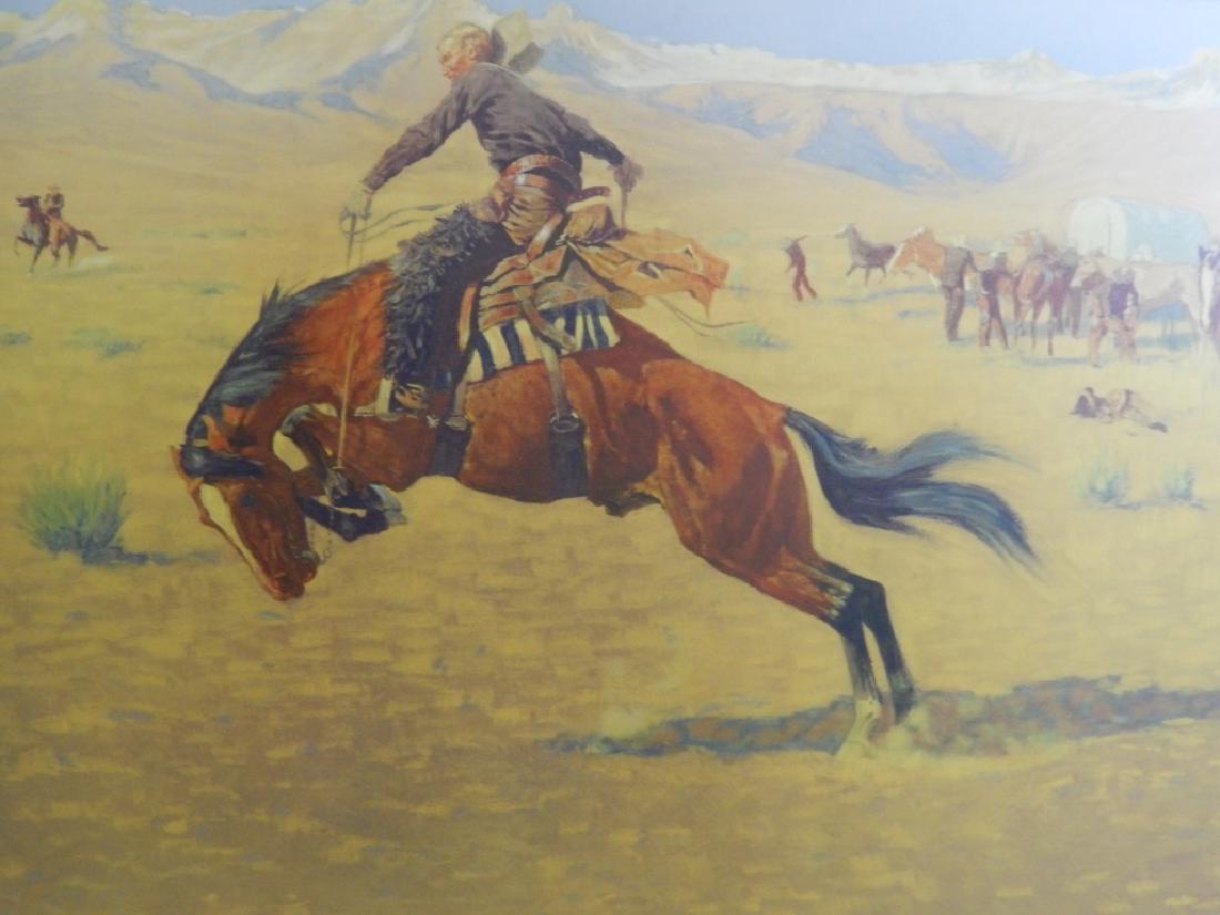 FREDERICK REMINGTON PRINT OF WESTERN SCENE (1 of 3)