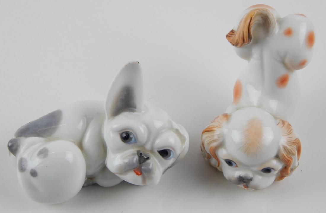 Pr KPM BERLIN PORCELAIN DOG FIGURES PUG & SPANIEL (1 of 4)