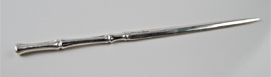 TIFFANY & COMPANY STERLING BAMBOO LETTER OPENER (1 of 2)