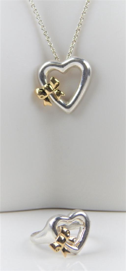 TIFFANY & CO OPEN HEART STERLING NECKLACE EARRINGS (1 of 5)