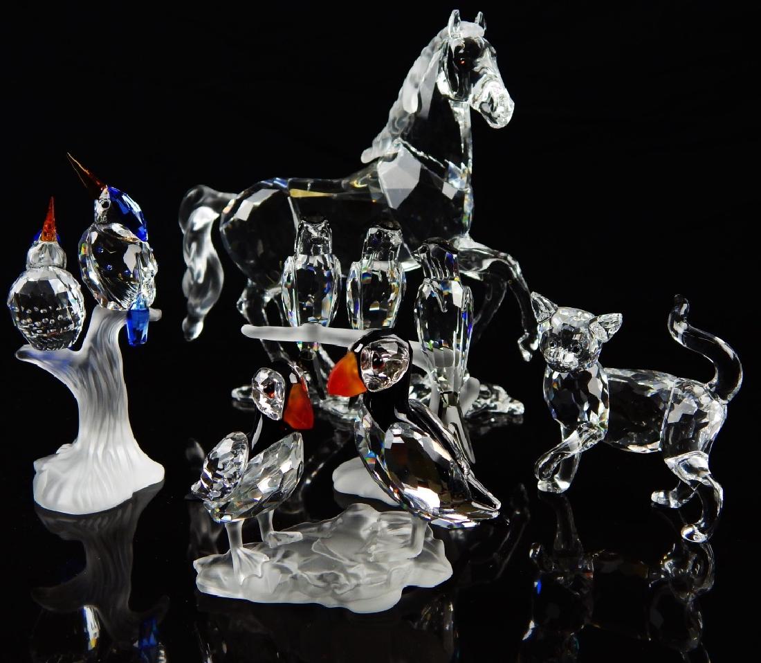 5 SWAROVSKI CRYSTAL ANIMAL SCULPTURES (1 of 6)