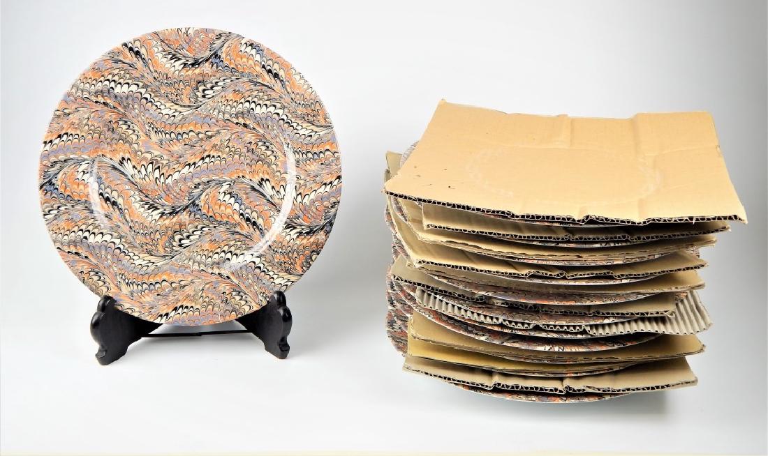 12 FITZ & FLOYD PORCELAIN PLUME PLATES (1 of 2)