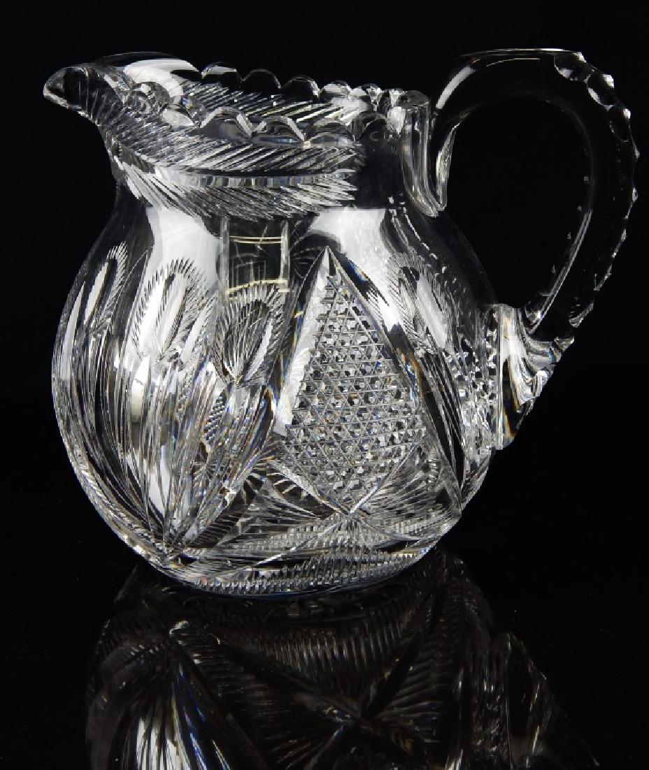 AMERICAN BRILLIANT CRYSTAL WHEAT WATER PITCHER (1 of 1)