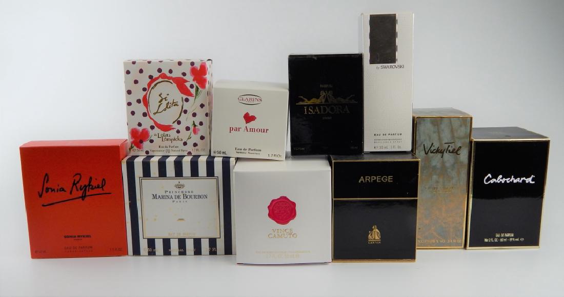 LOT OF 10 DESIGNER PERFUME SCENTS IN BOXES (1 of 1)