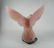 LARGE ROSE QUARTZ EAGLE SCULTPURE AMETHYST BASE - 6