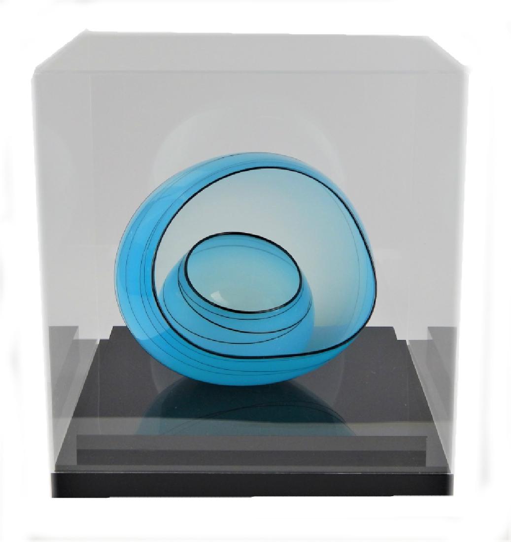 DALE CHIHULY "BLUE SKY" STUDIO GLASS "BASKET" SET